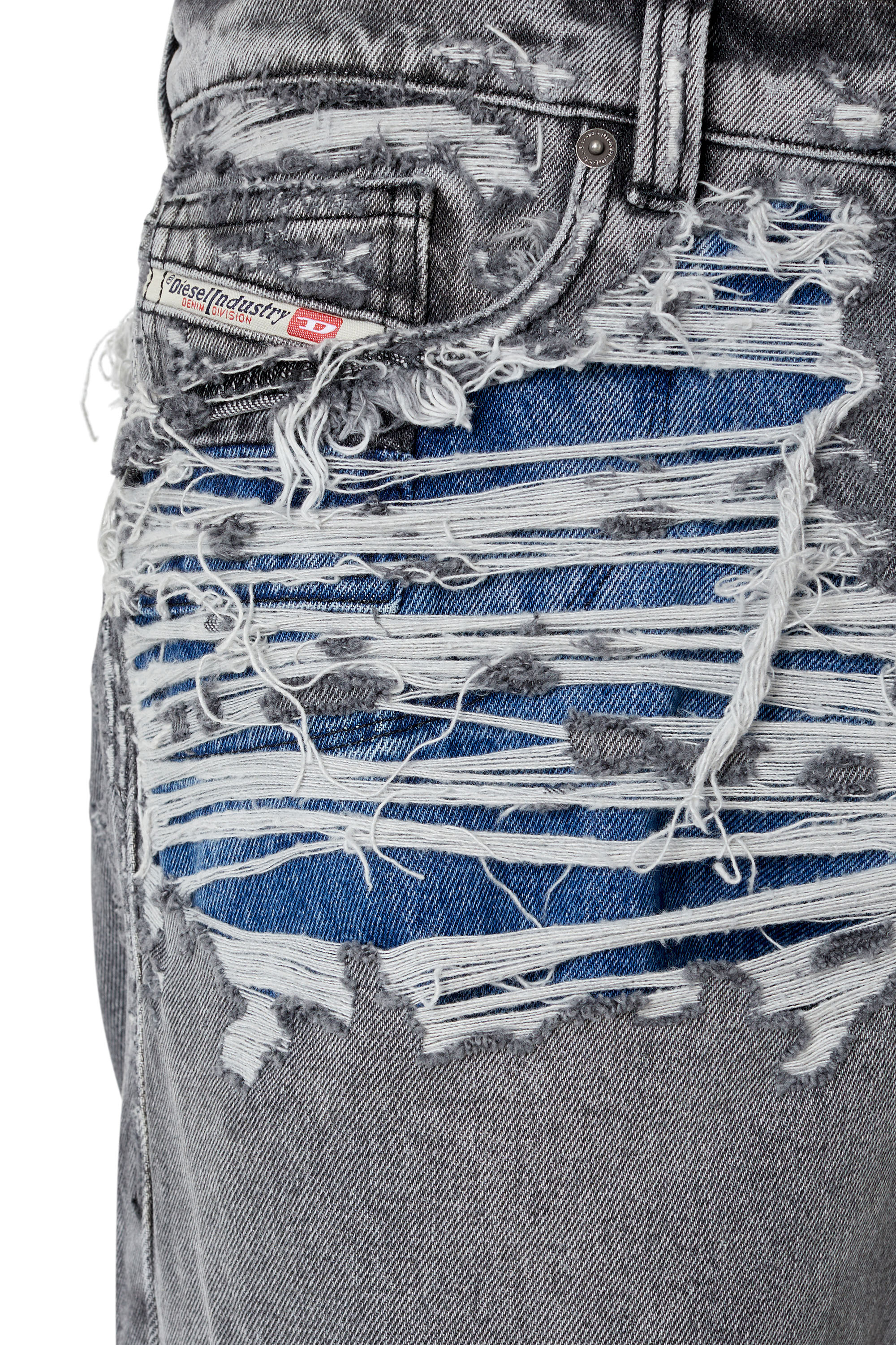 Diesel - 2010 D-Macs 007J4 Straight Jeans, Black/Dark grey - Image 4