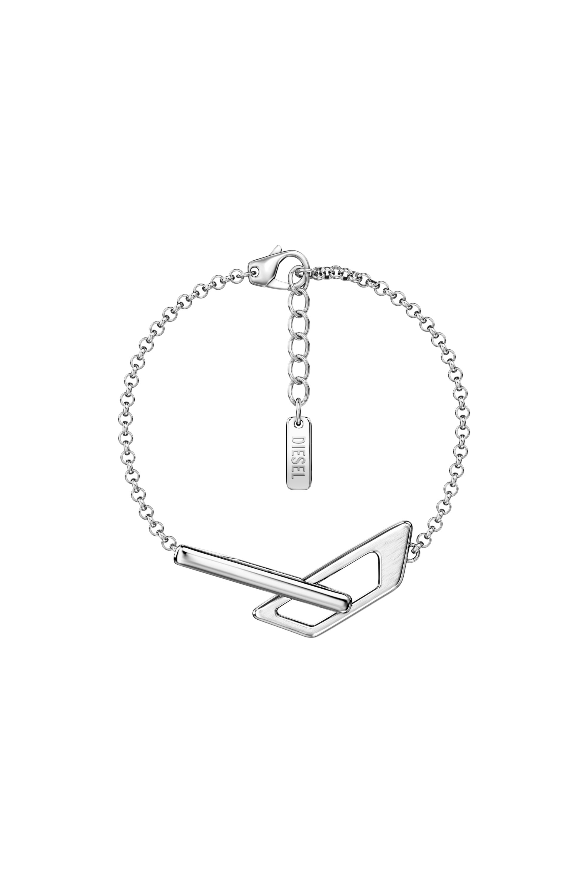 Diesel - DX1726040, Unisex's Stainless Steel Chain Bracelet in Silver - 1