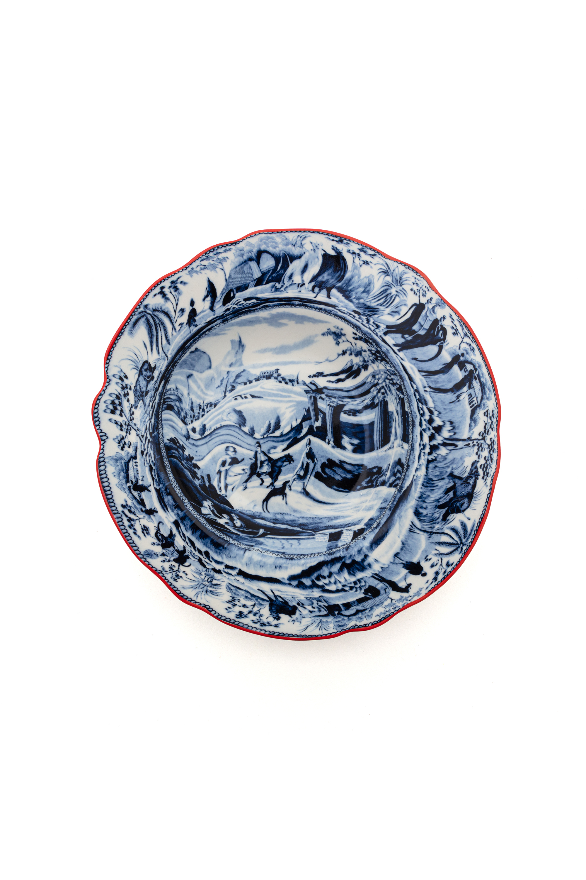 11220 SOUP PLATE IN PORCELAIN "CLASSIC O