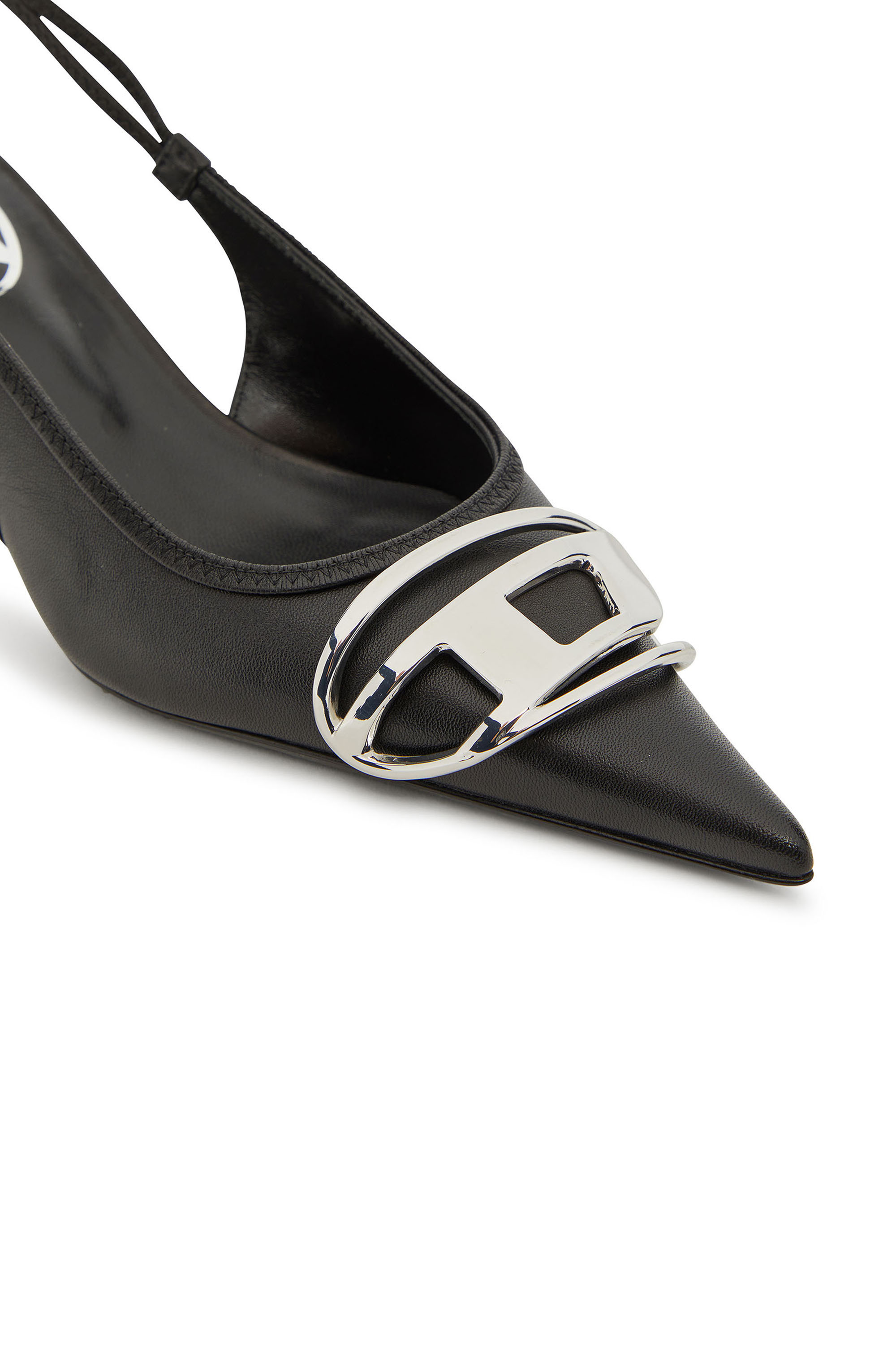Diesel - D-VENUS SB 40, Woman's Slingback pumps in nappa leather in Black - 4