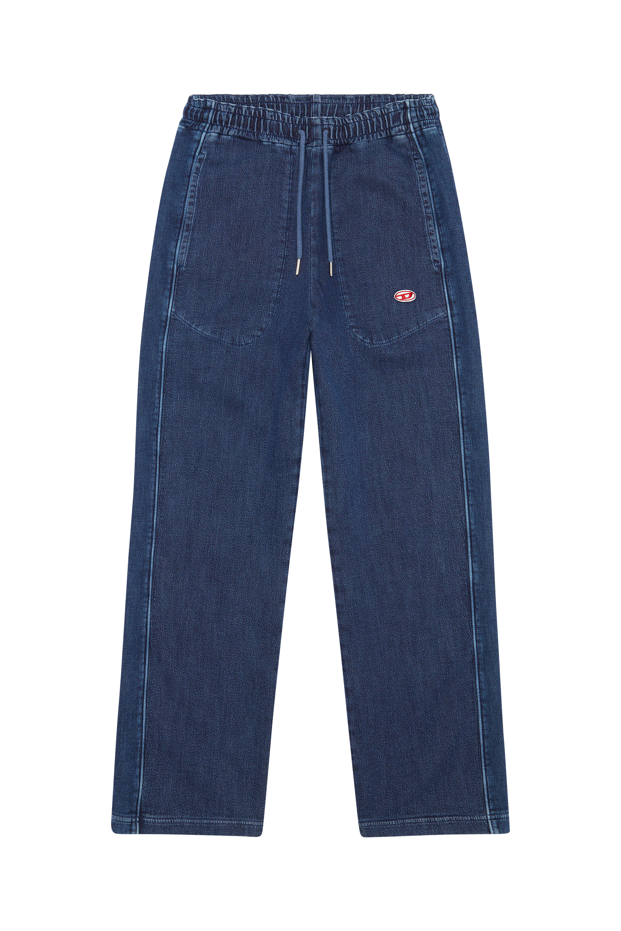Diesel - D-Martians Track Denim 09C30 Straight, Dark Blue - Image 6