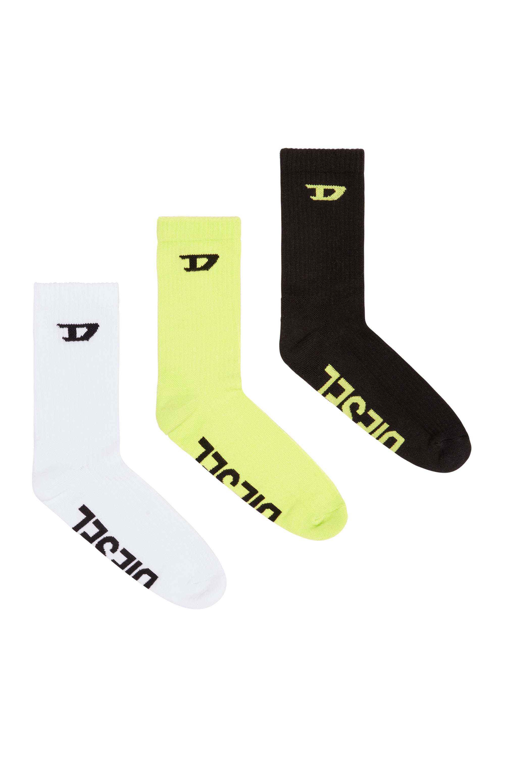 SKM-D-CREW-SPORT-SOCKS, Green/Black