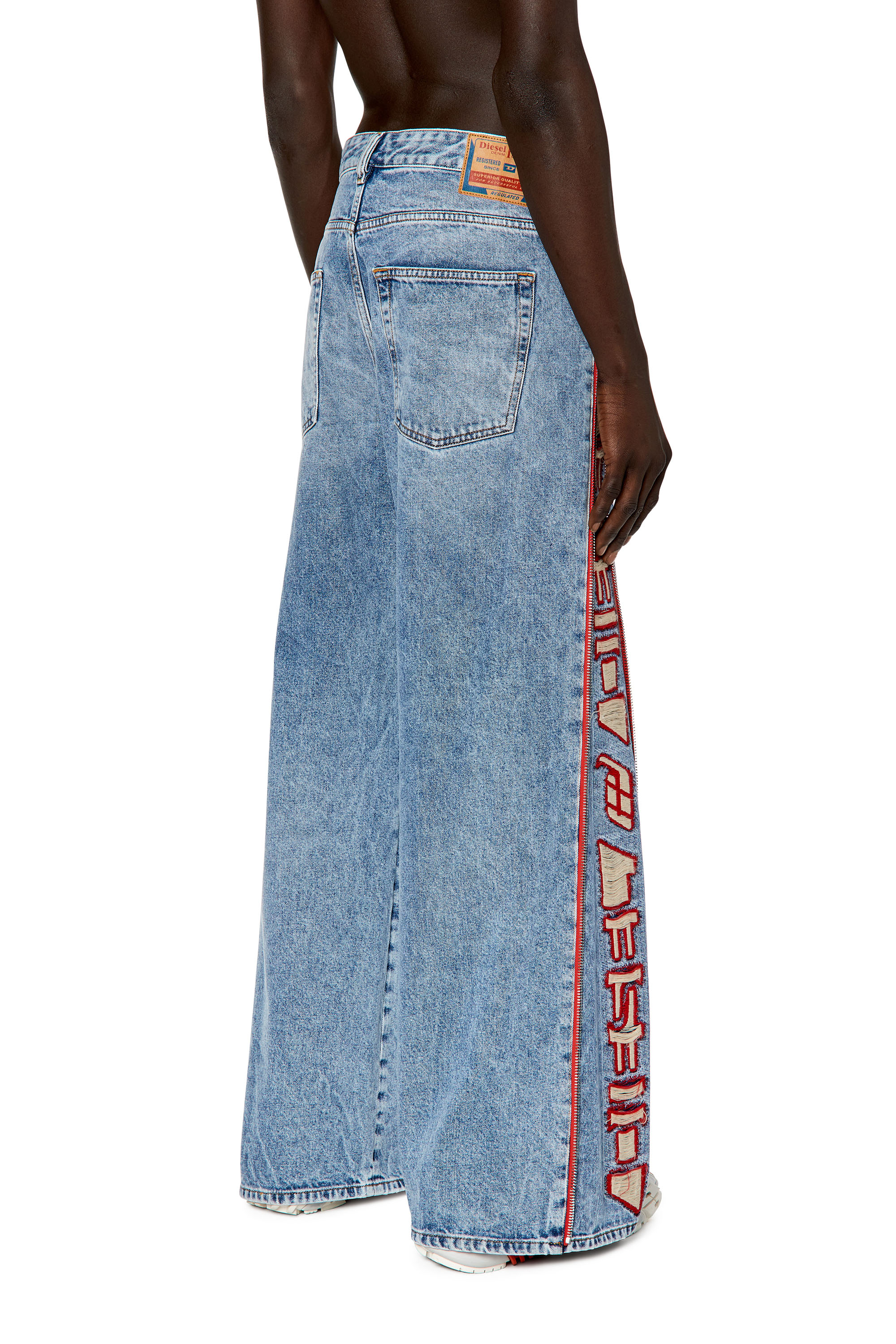 Diesel - D-Rise 09G47 Straight Jeans, Light Blue - Image 2