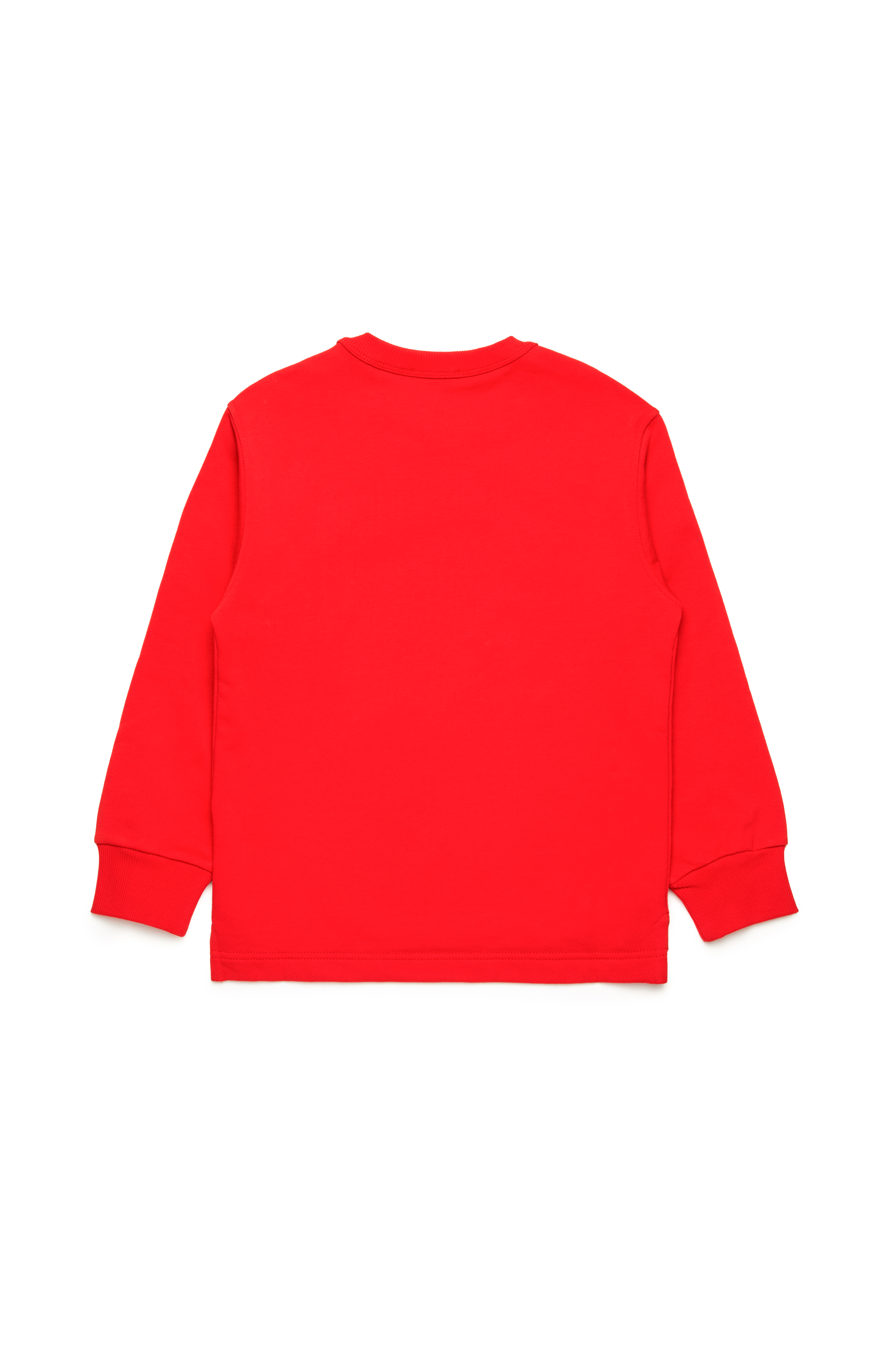 Diesel - SMACSISOD OVER, Man's Sweatshirt with metal-look Oval D logo in Red - 2