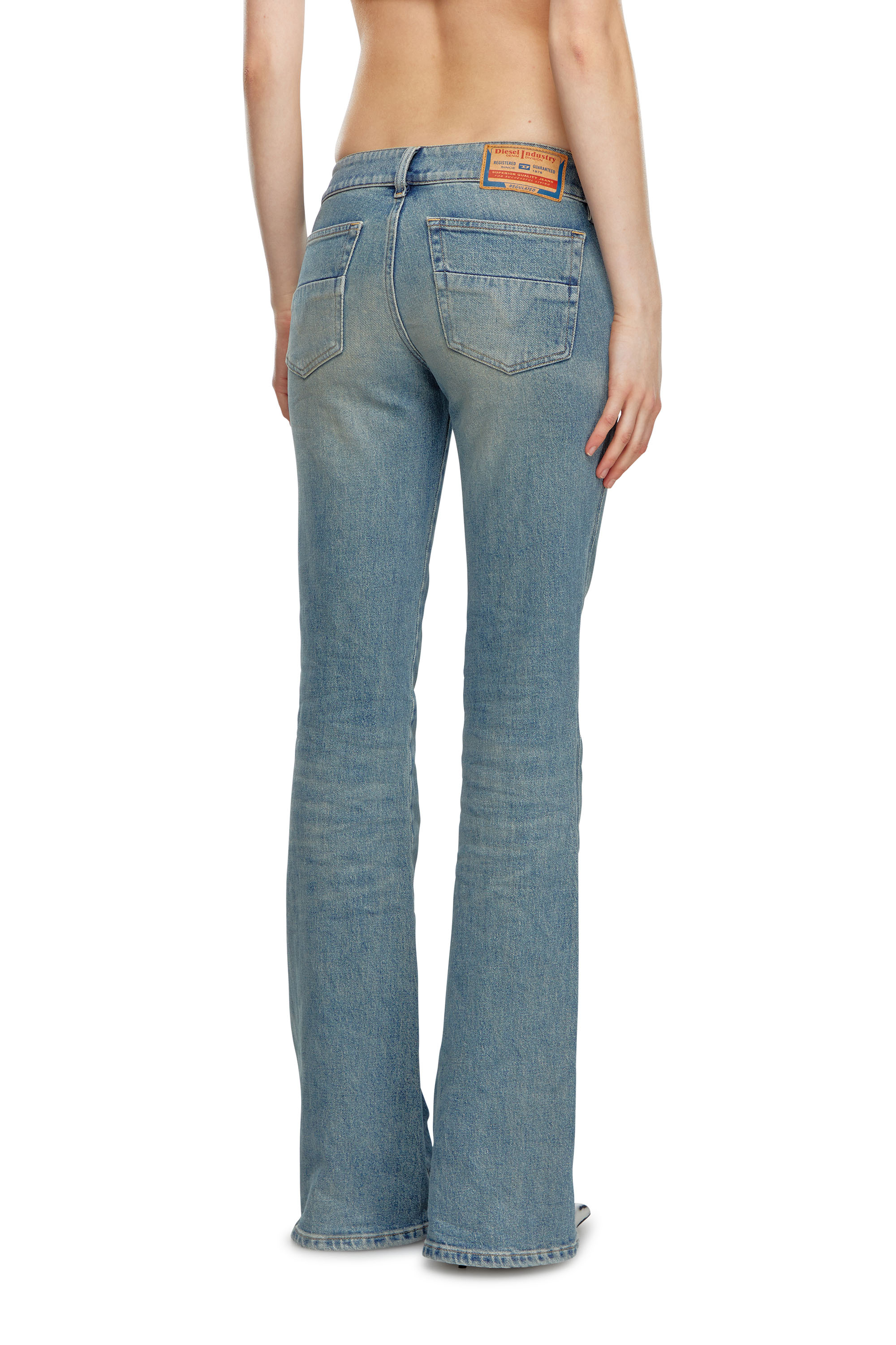 Diesel - Woman Bootcut and Flare Jeans D-Hush 09J55, Light Blue - Image 3