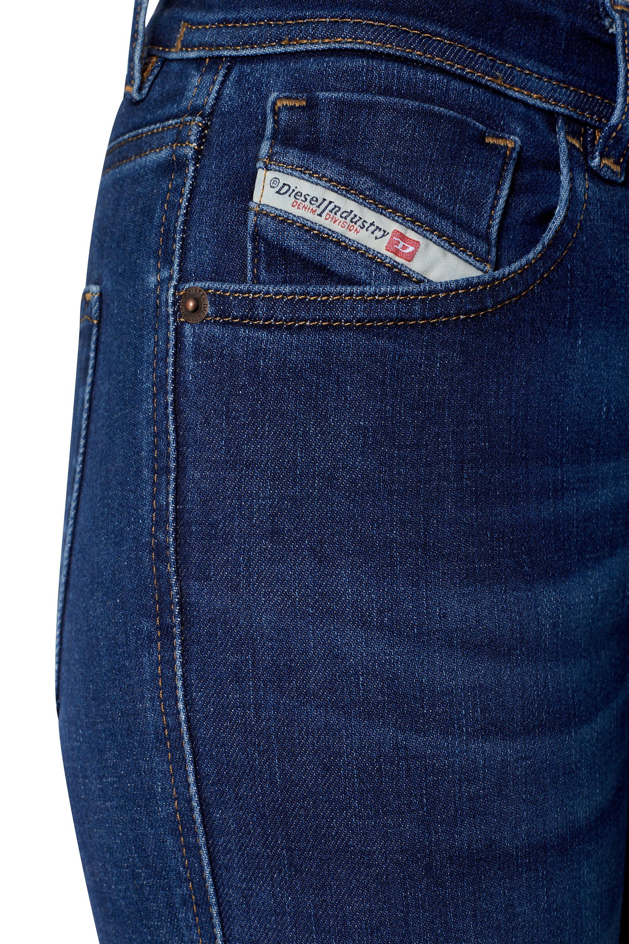 Diesel - Super skinny Jeans 2017 Slandy 09C19, Dark Blue - Image 5