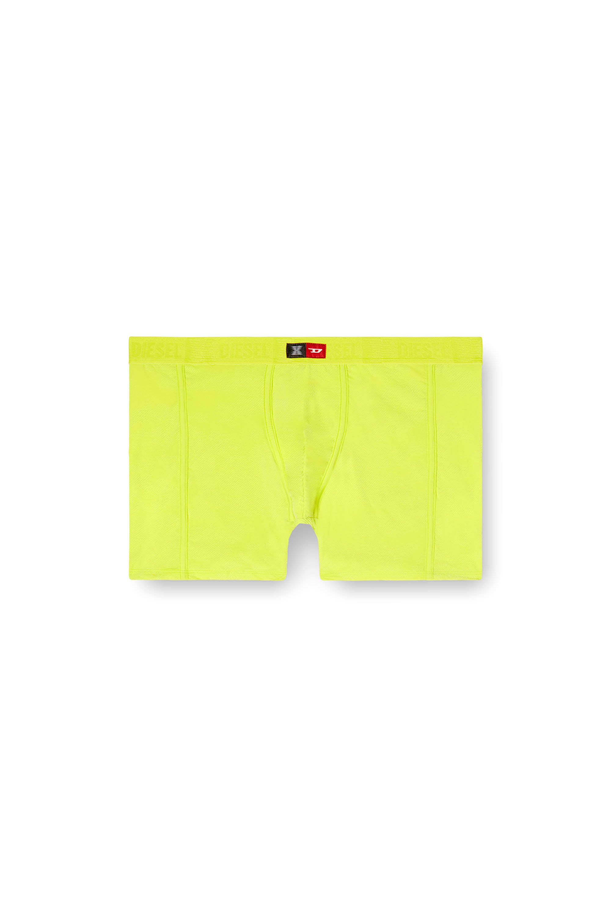 Diesel - FLOCKED-BOXER-BRIEFS, Man's Flocked microfibre boxer briefs in Green Fluo - 4