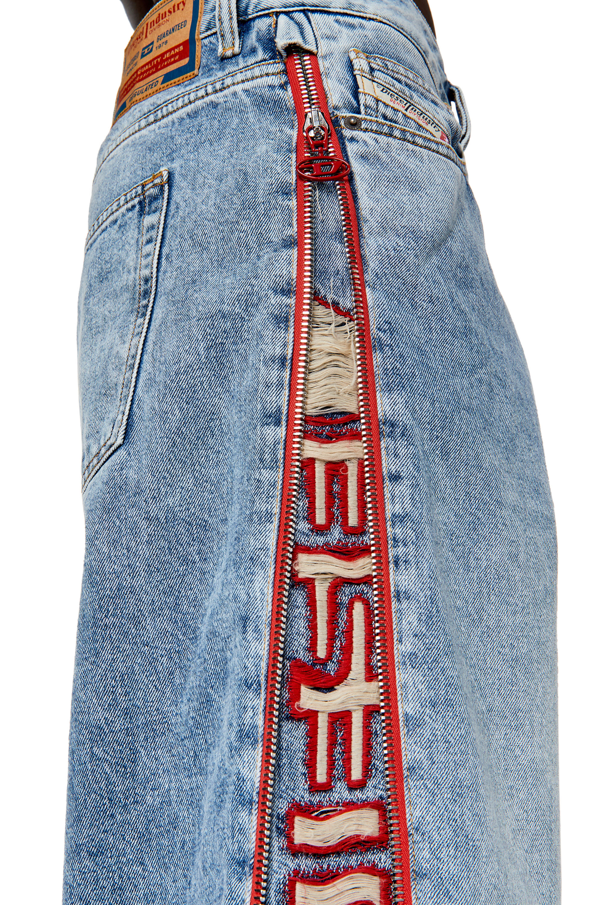 Diesel - D-Rise 09G47 Straight Jeans, Light Blue - Image 3