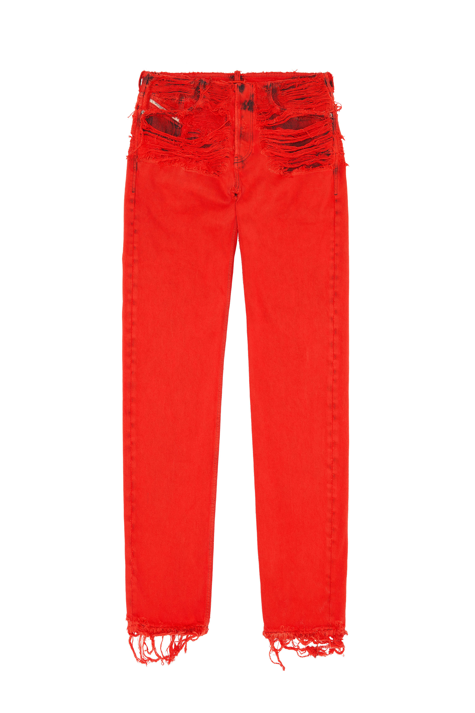 Diesel - 2010 D-MACS 007P1 Straight Jeans, Red - Image 1