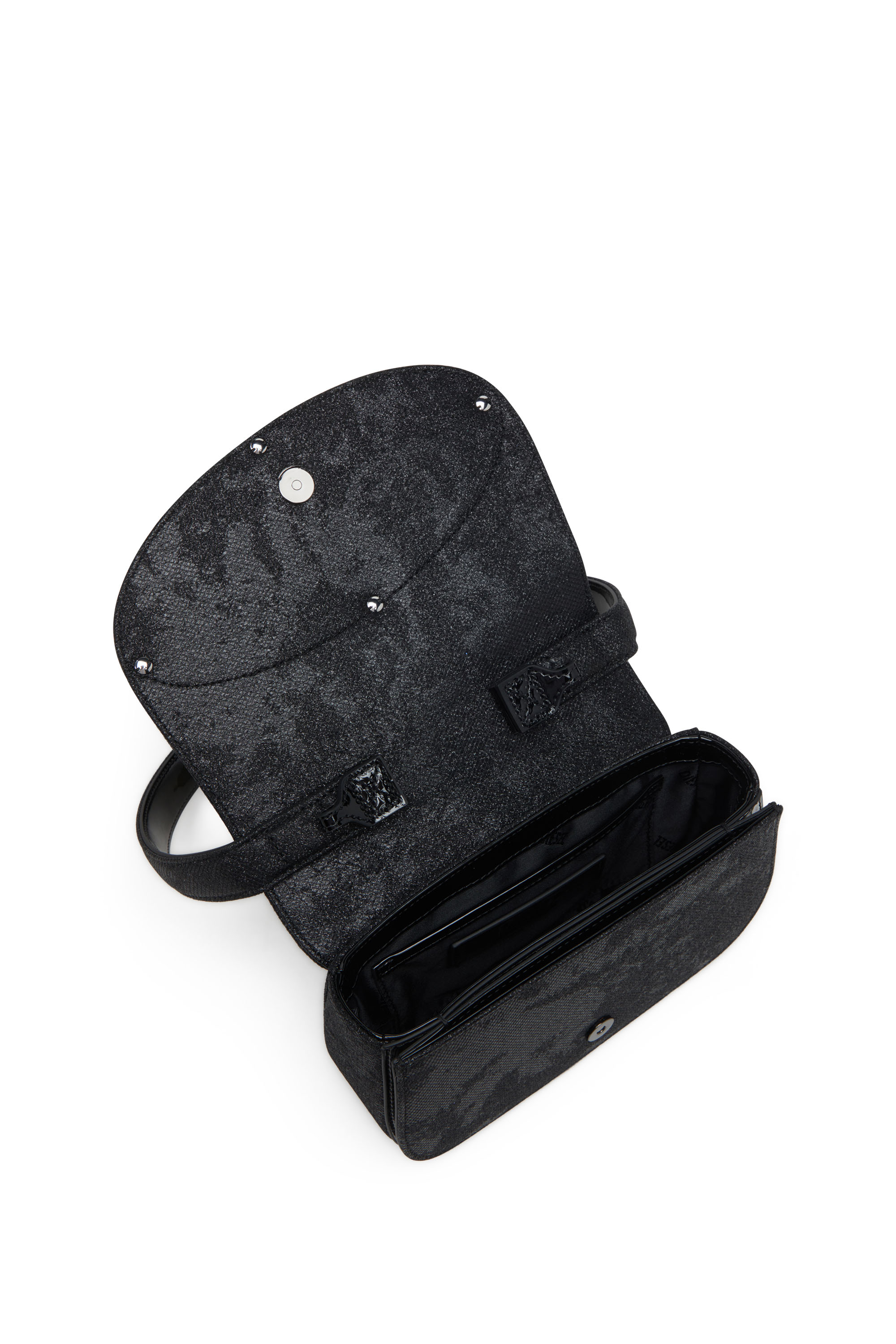 Diesel - 1DR, Woman's Iconic 1DR bag in glitter-camo Lurex in null - 4