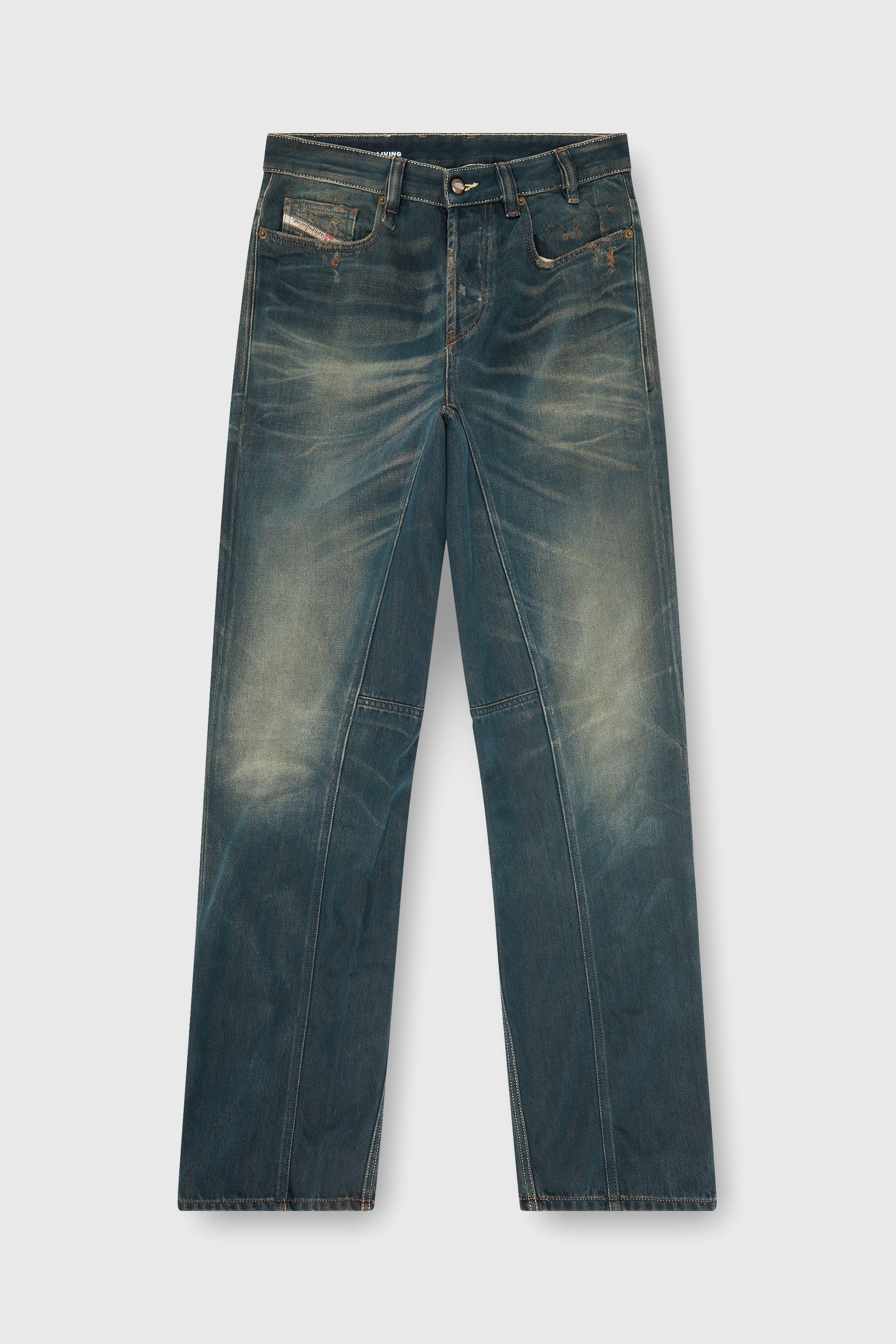 Diesel - Man's Relaxed Jeans 2001 D-Macro 09P85, Dark Blue - 2