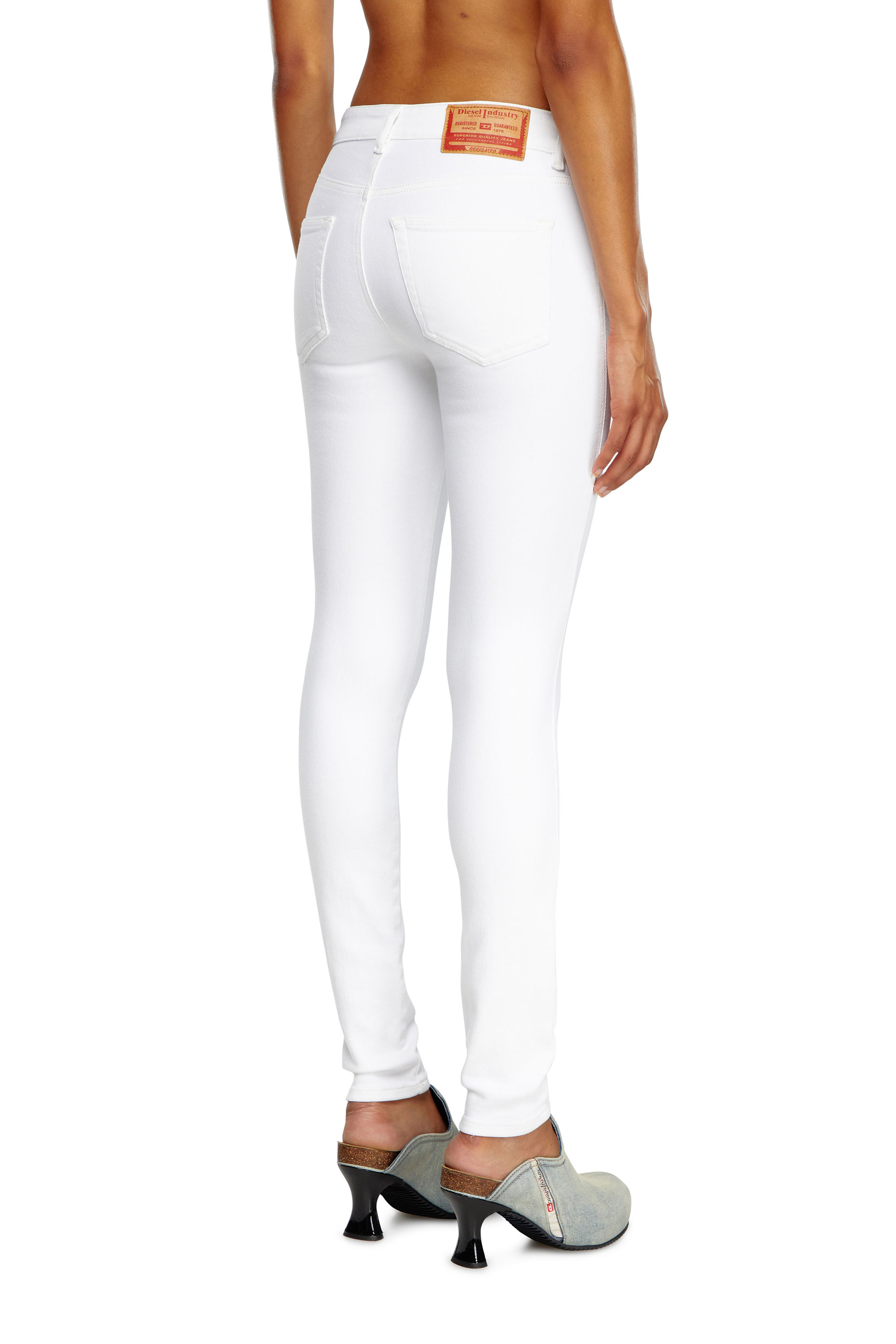 Diesel - Woman Super skinny Jeans 2017 Slandy 09F90, White - Image 3