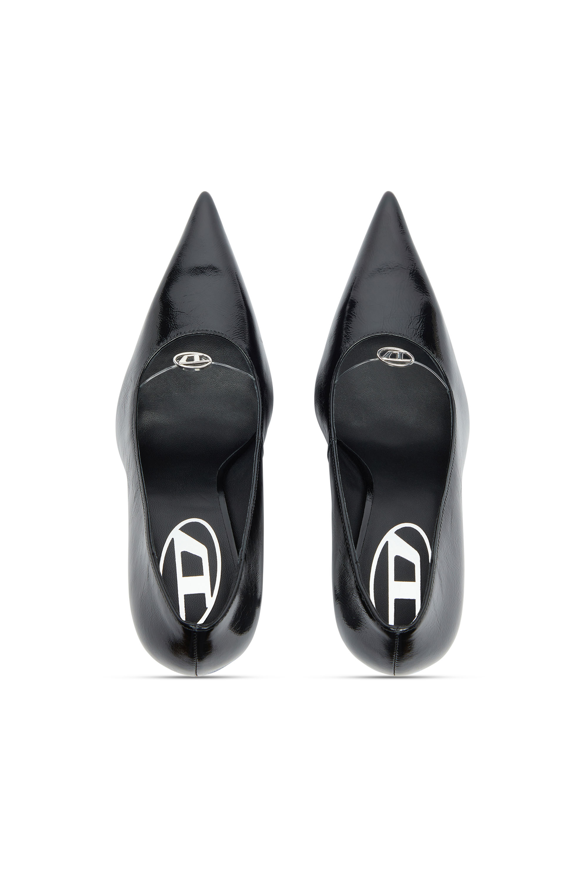 Diesel - D-JEWELS 90 P, Woman's D-Ten&Half - Pumps in naplak leather in Black - 4