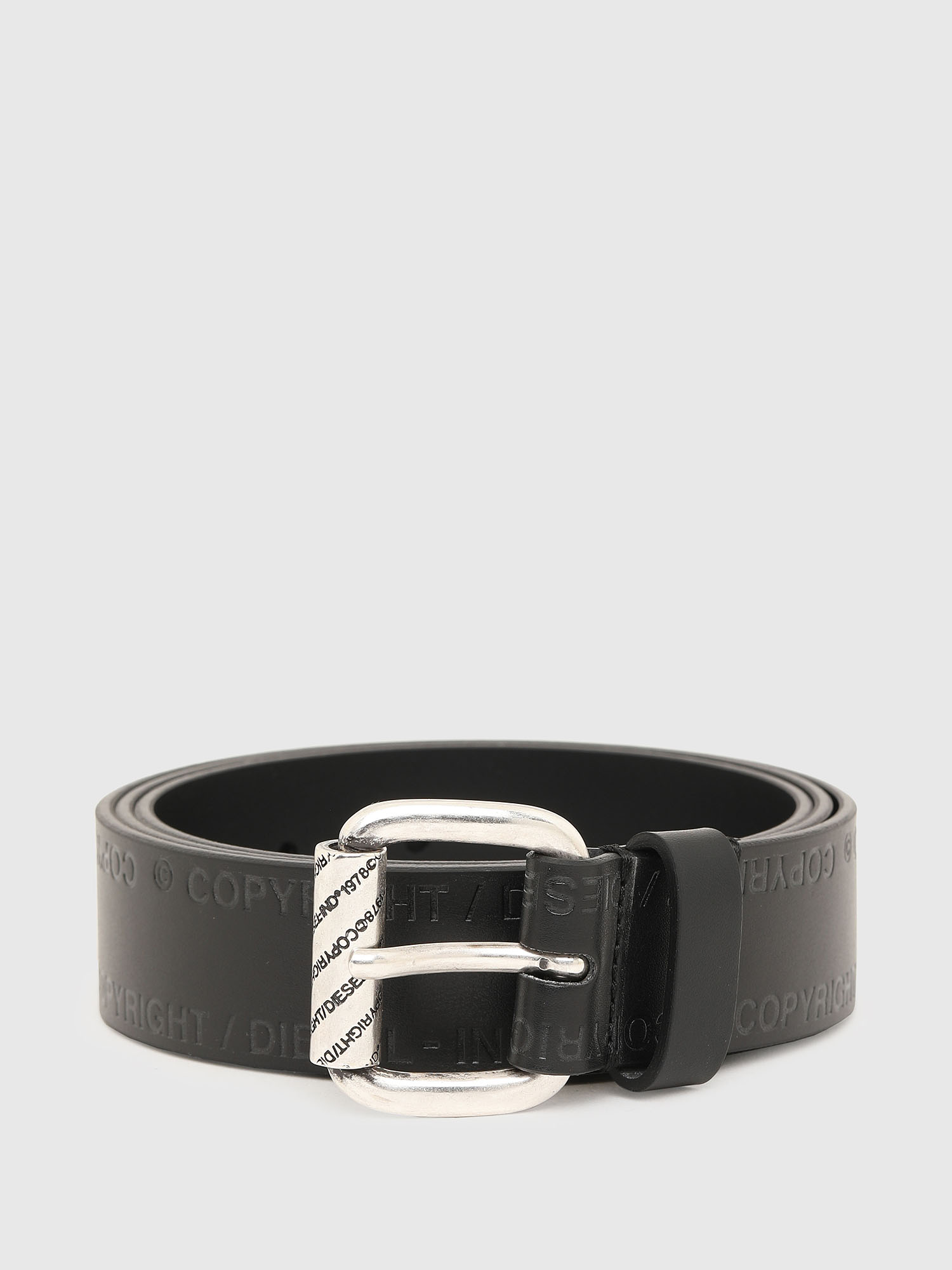 B-FULCOPY Man: Faux leather belt with Copyright logo | Diesel
