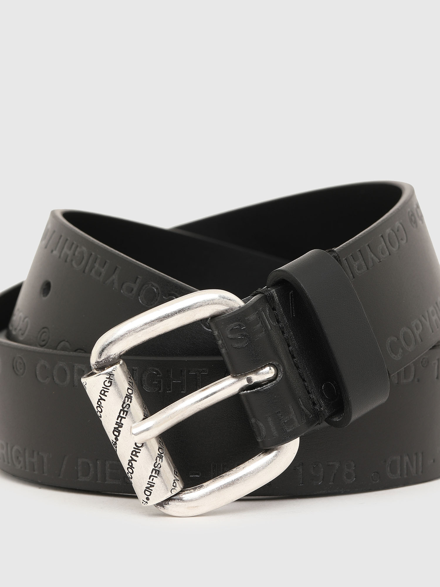 B-FULCOPY Man: Faux leather belt with Copyright logo | Diesel