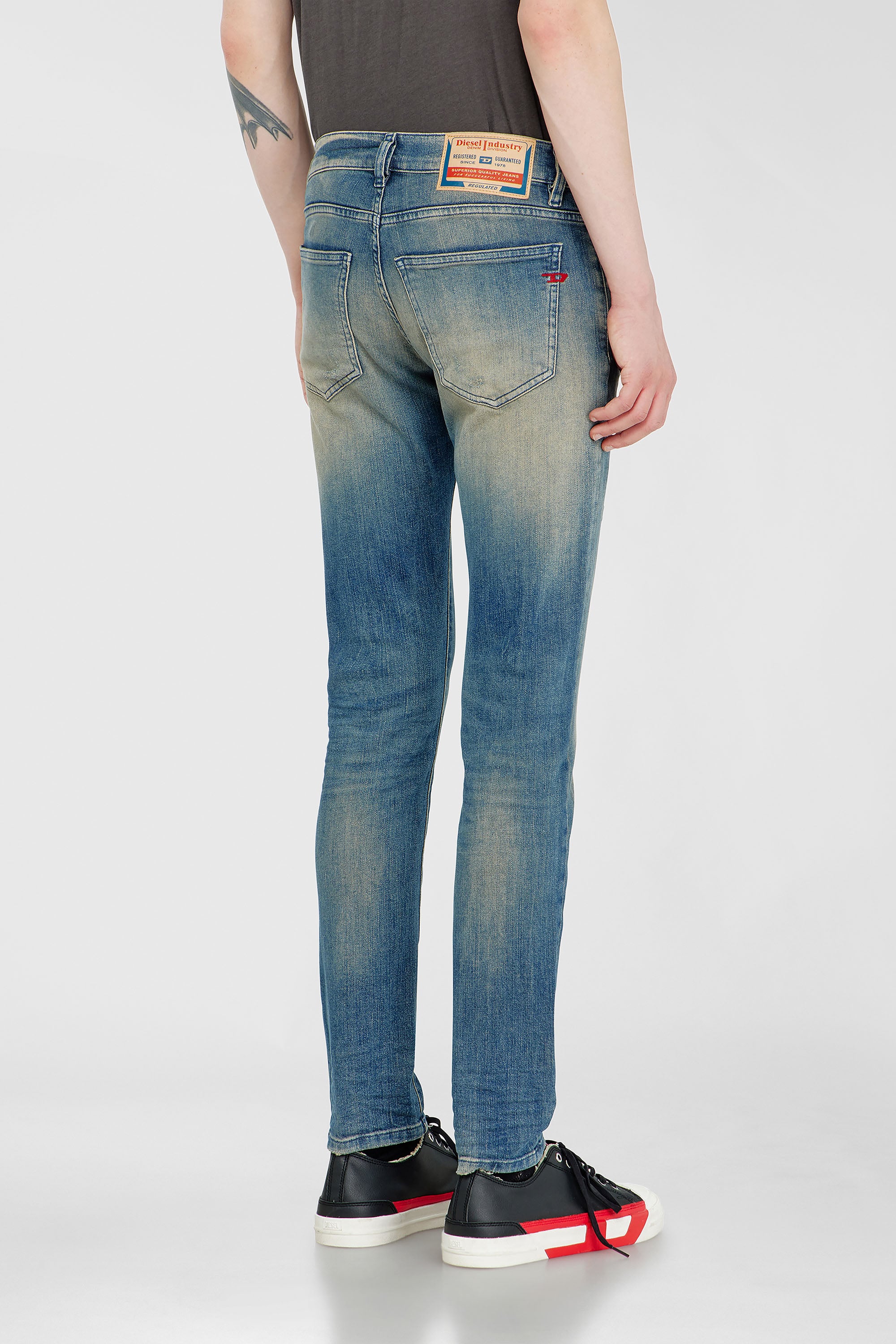 Diesel - Man's Slim Jeans 2019 D-Strukt 0KBBW, Medium blue - 5