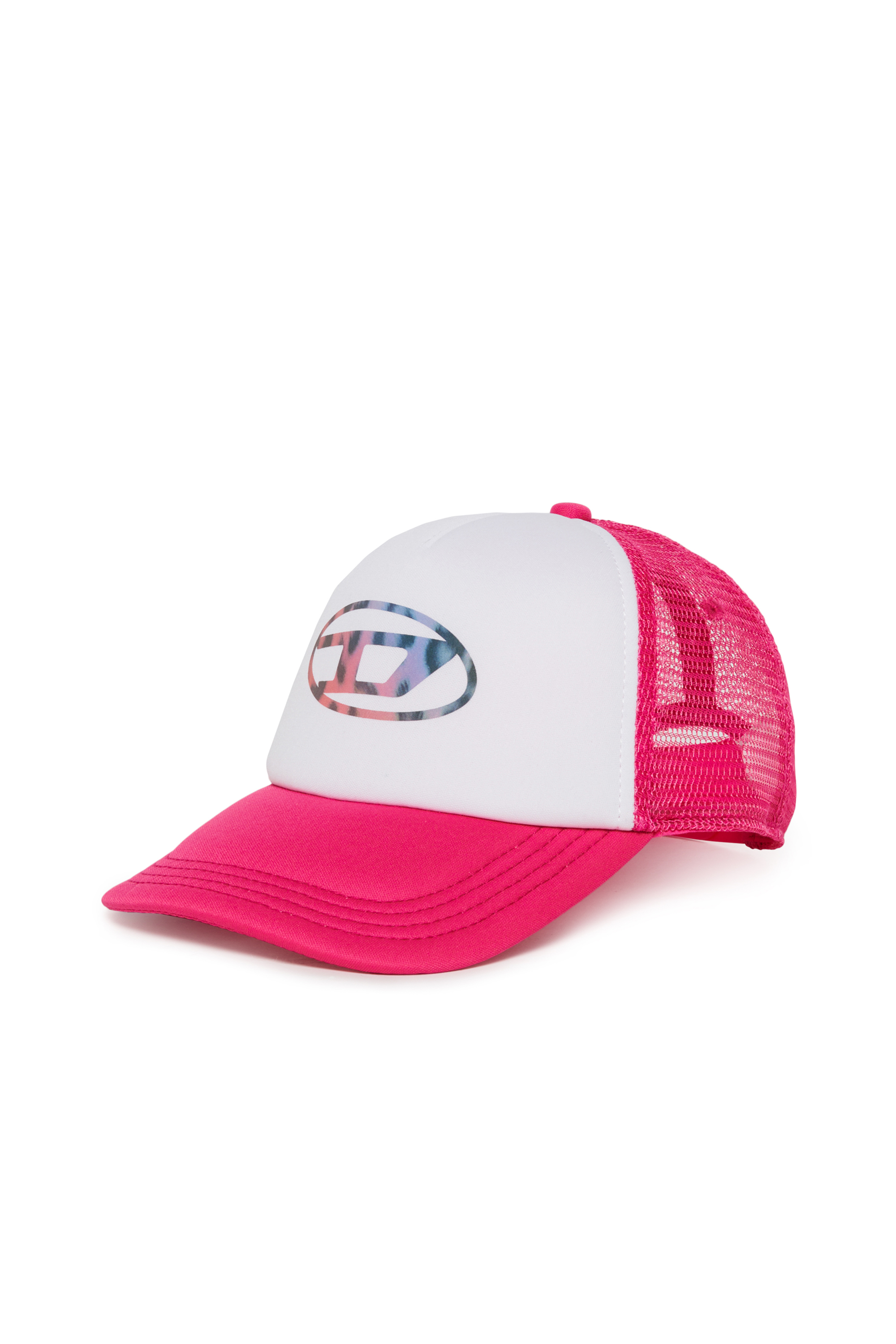 Diesel - FOPY, Woman's Baseball cap with mesh panels in Pink - 1