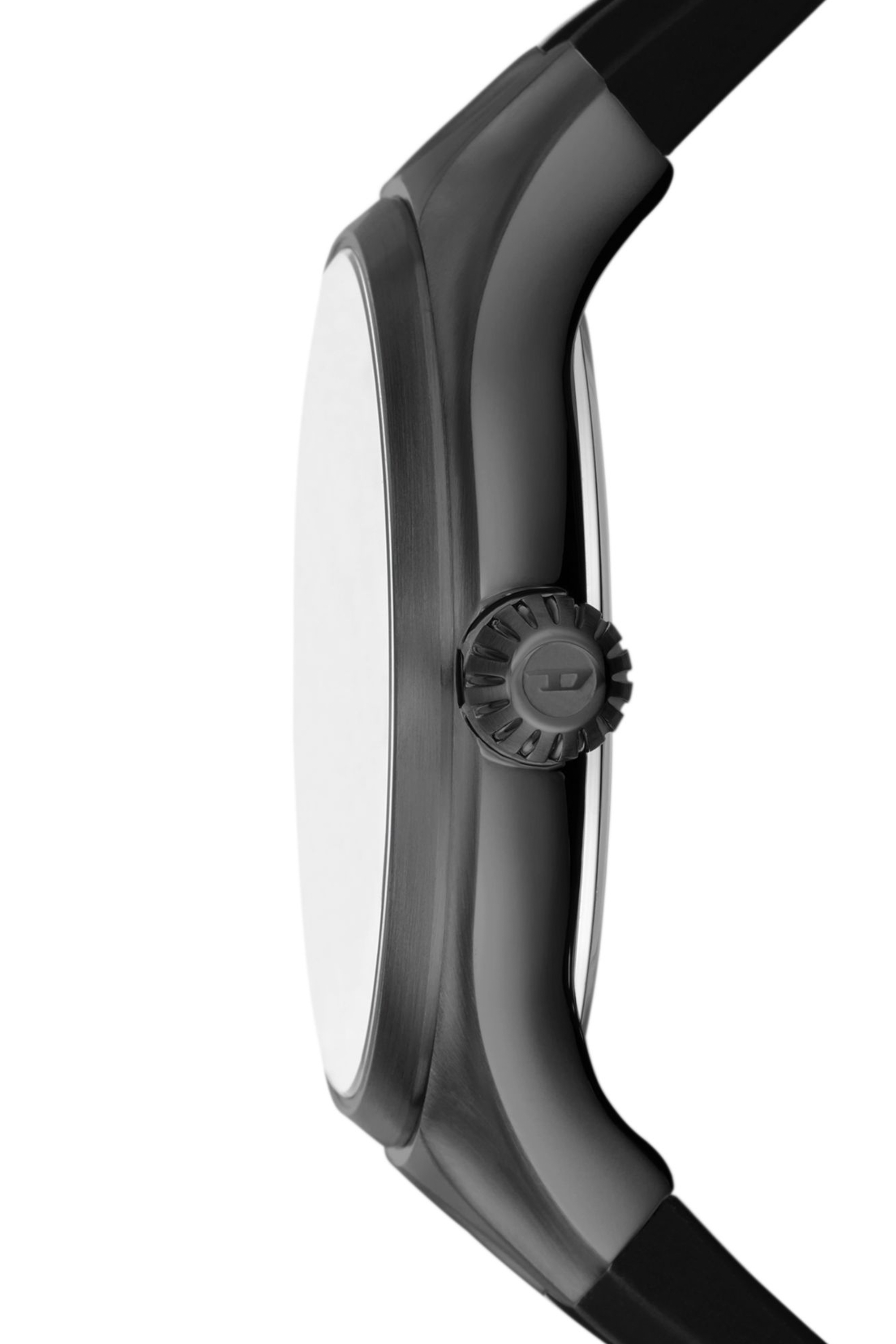Diesel - DZ2201, Man Streamline three-hand black silicone watch in Black - Image 4