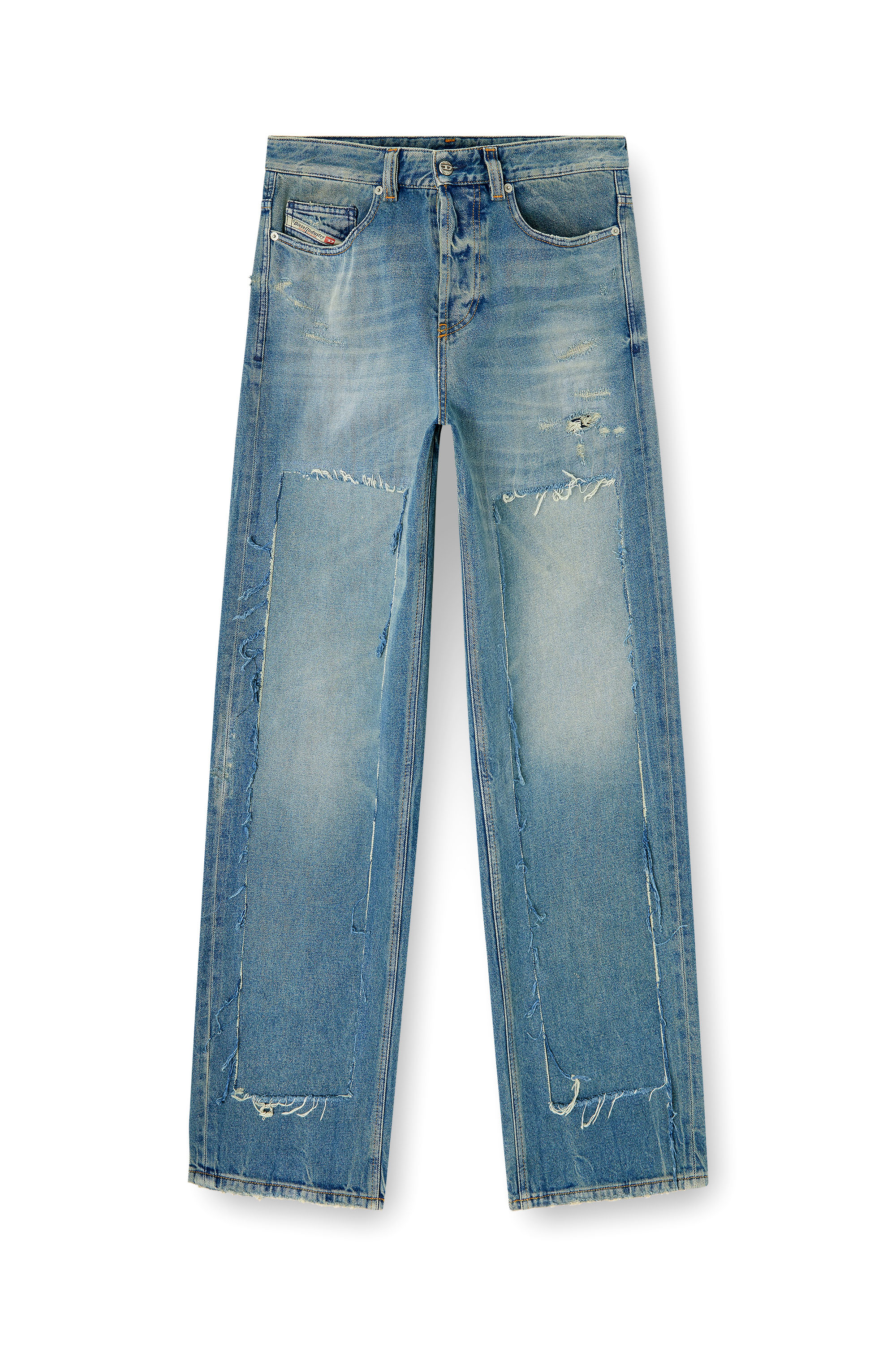 Diesel - Man's Relaxed Jeans 2001 D-Macro 09N27, Medium blue - 3