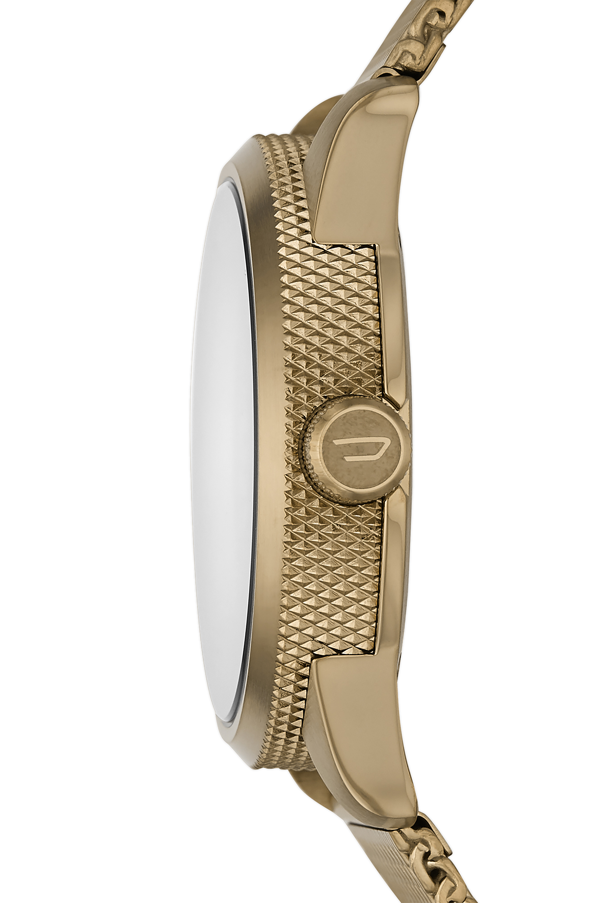 Diesel - DZ1899, Man's Rasp three-hand gold-tone stainless steel watch in Gold - 3