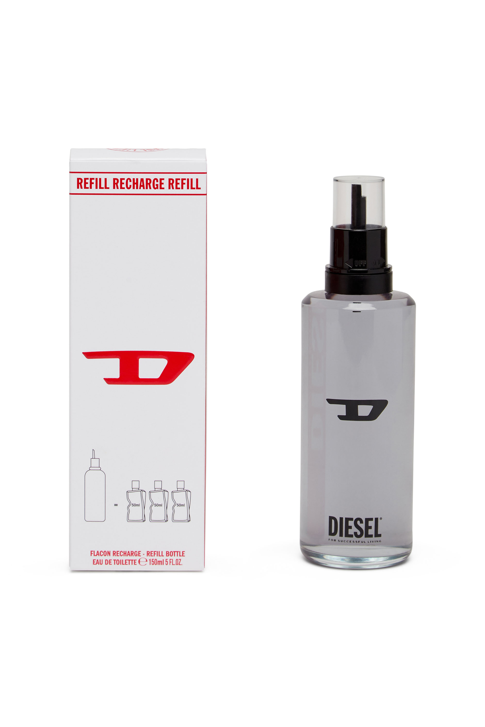 Diesel - D REFILL 150 ML, Unisex's D REFILL 150ml, 5 FL.OZ., Eau de Toilette in Grey - 2