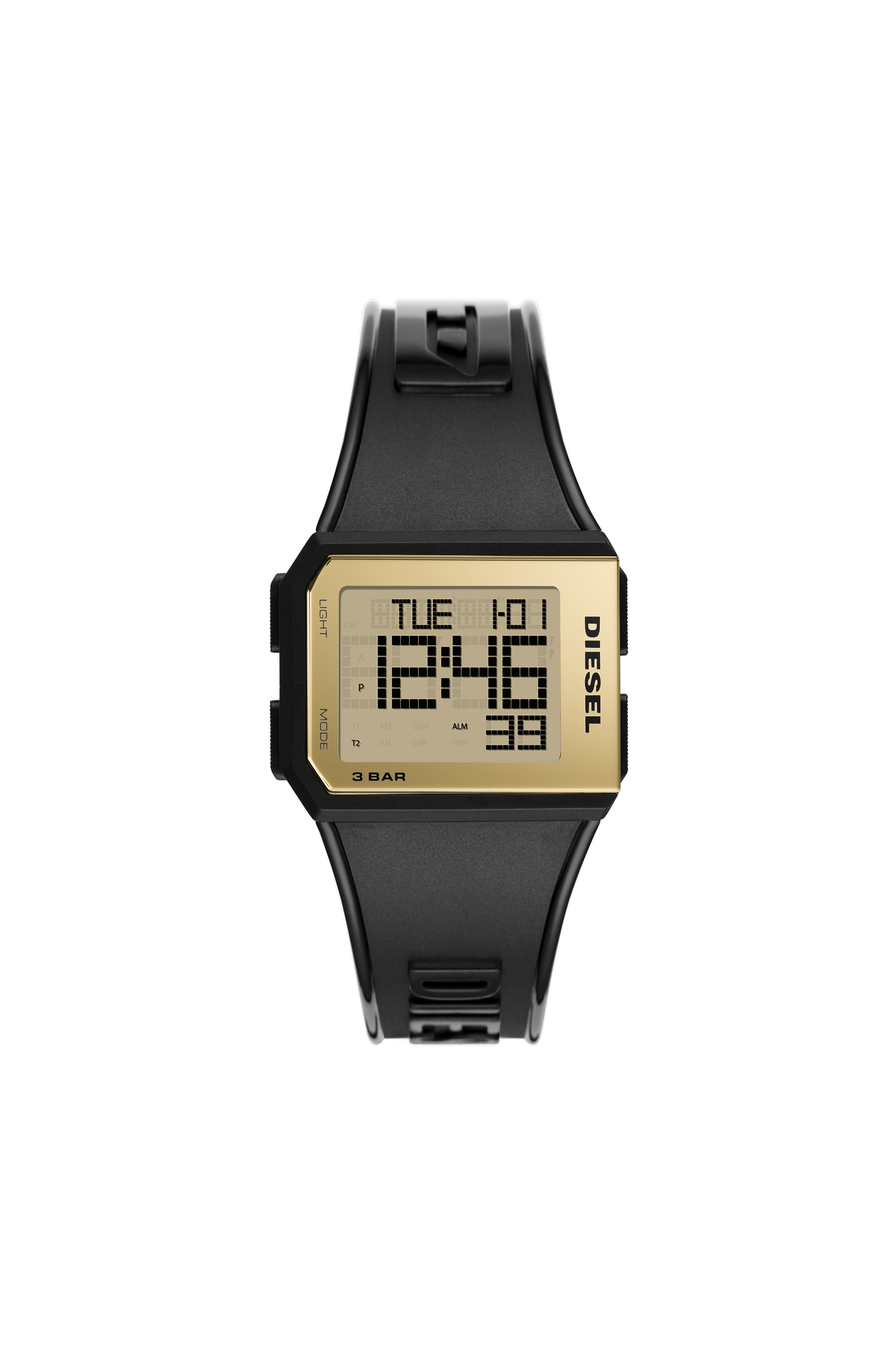 Women s Chopped digital balck gold watch Diesel DZ1943