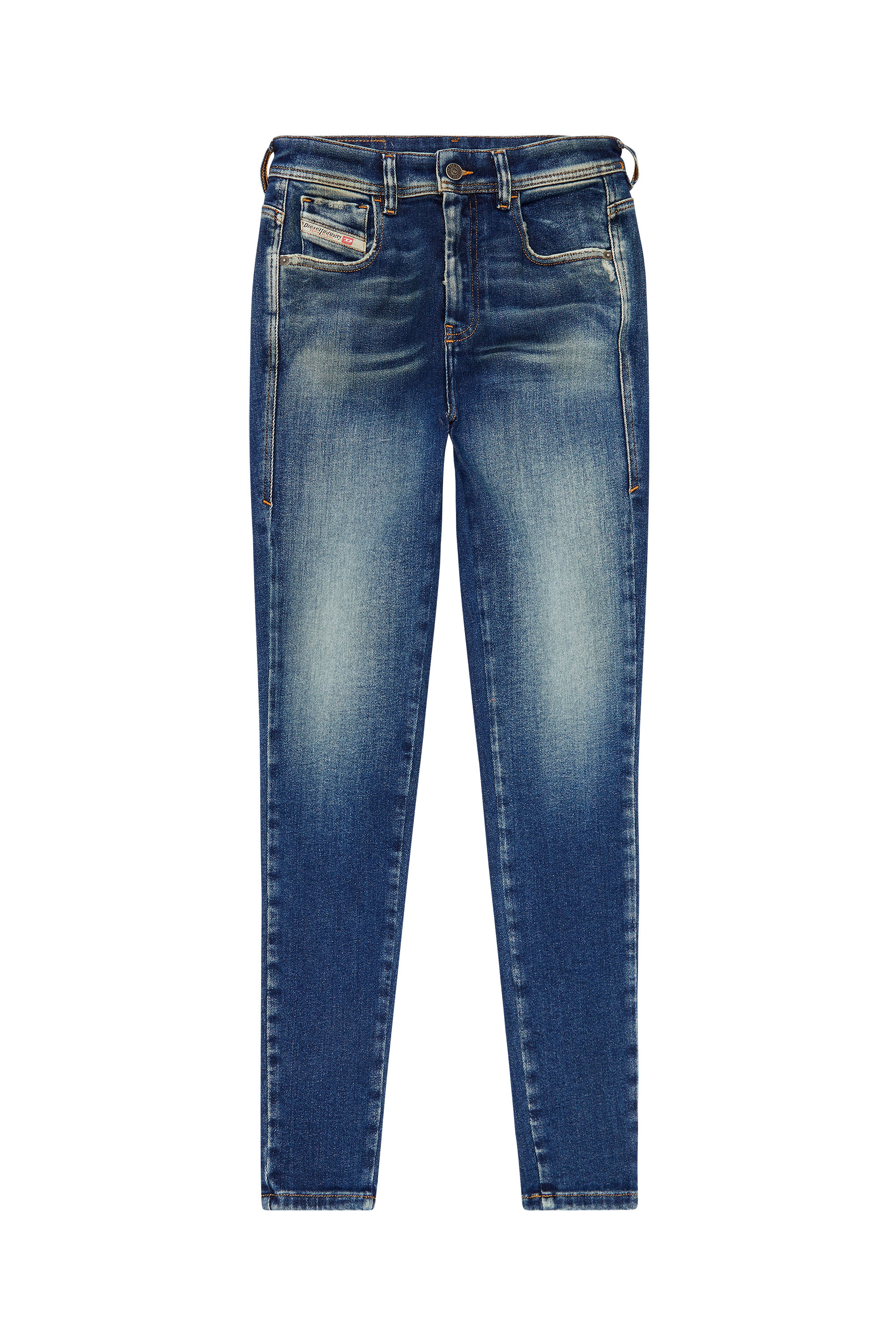 Diesel - Super skinny Jeans 1984 Slandy-High 09G90, Dark Blue - Image 5