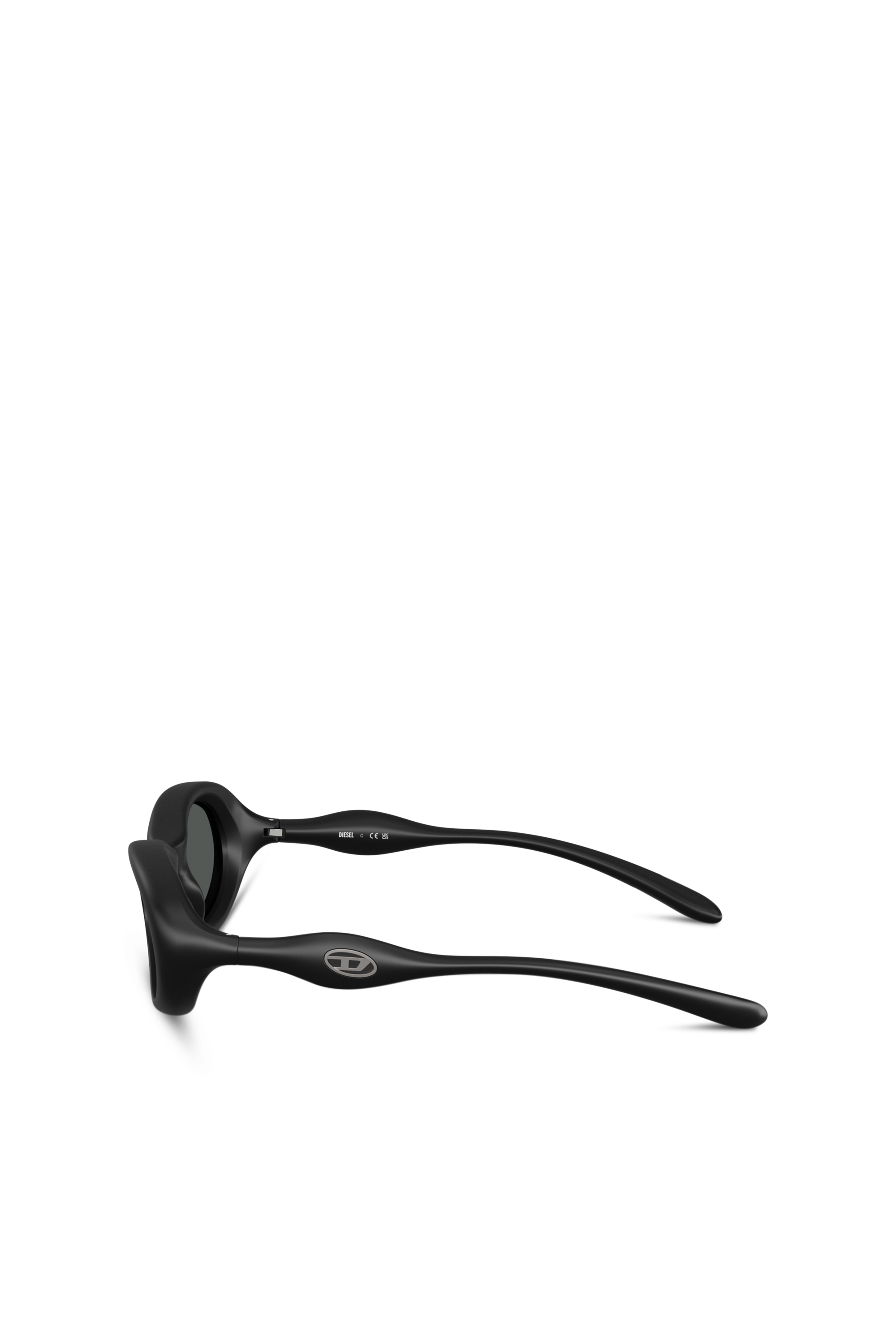 Diesel - 0DL3011U, Unisex's Oval sunglasses in Black - 3