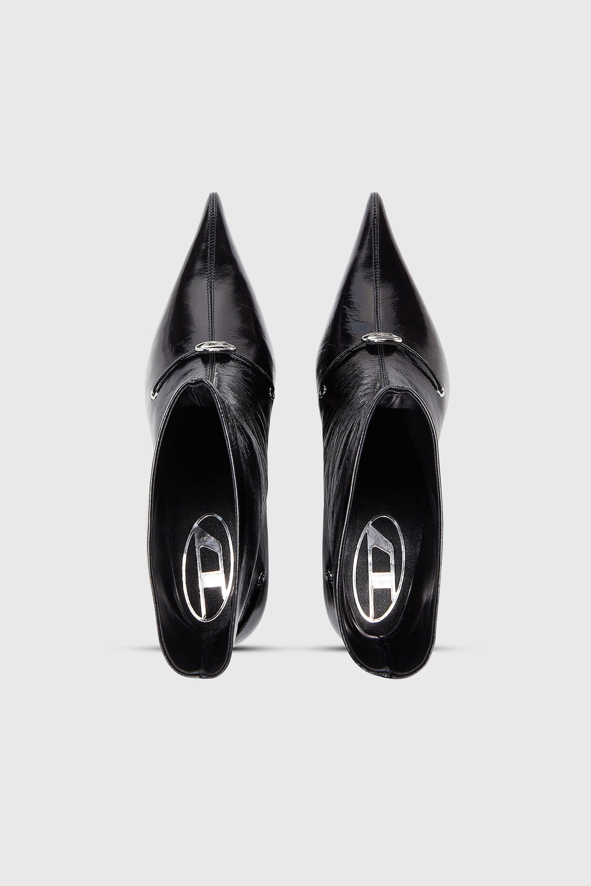 Diesel - D-JEWELS  40 TUBE, Woman's D-Jewels - Ankle boots in naplak leather in Black - 5