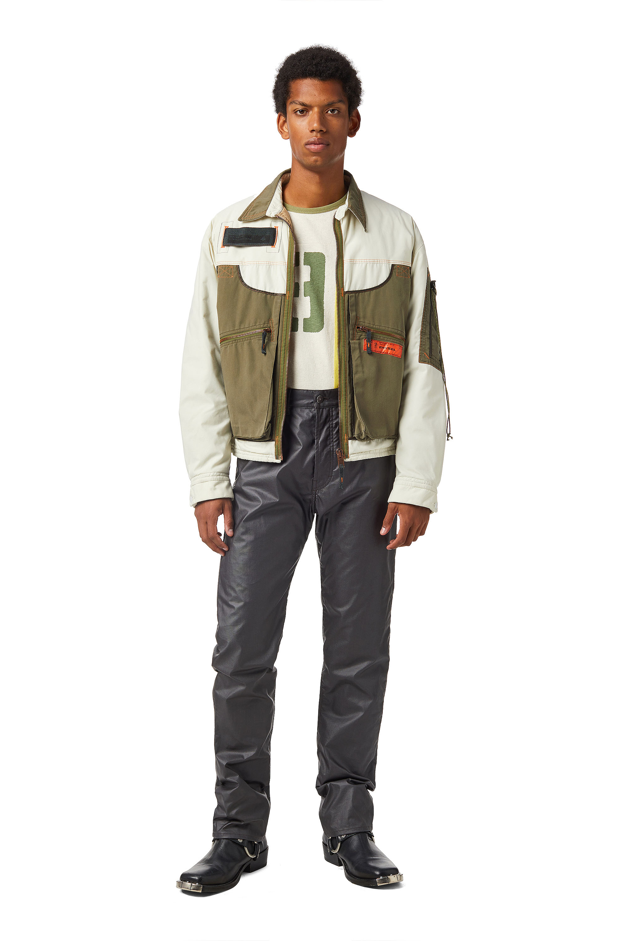 diesel bomber jacket green