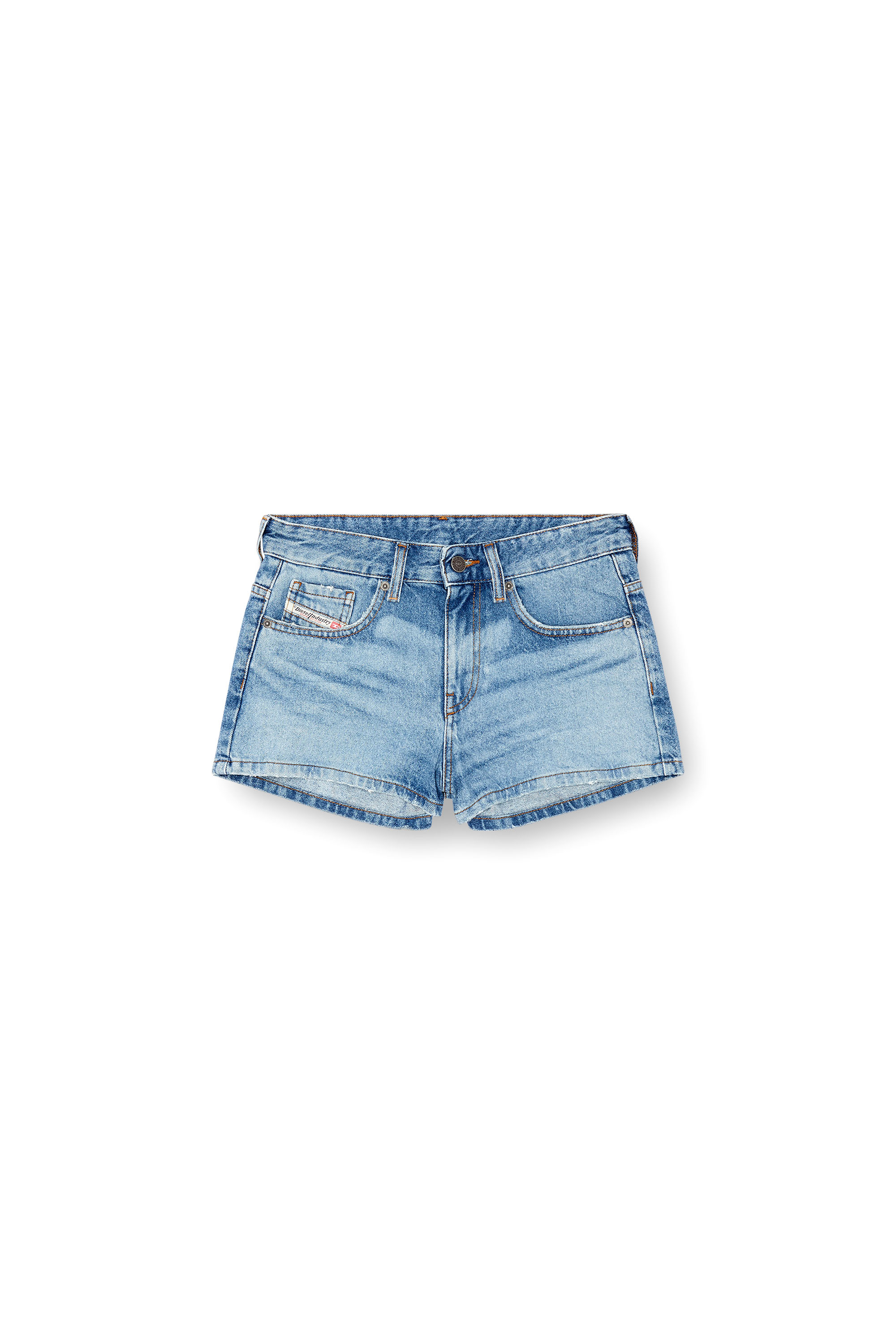 Diesel - DE-YUBA, Woman's Denim shorts in Light Blue - 3