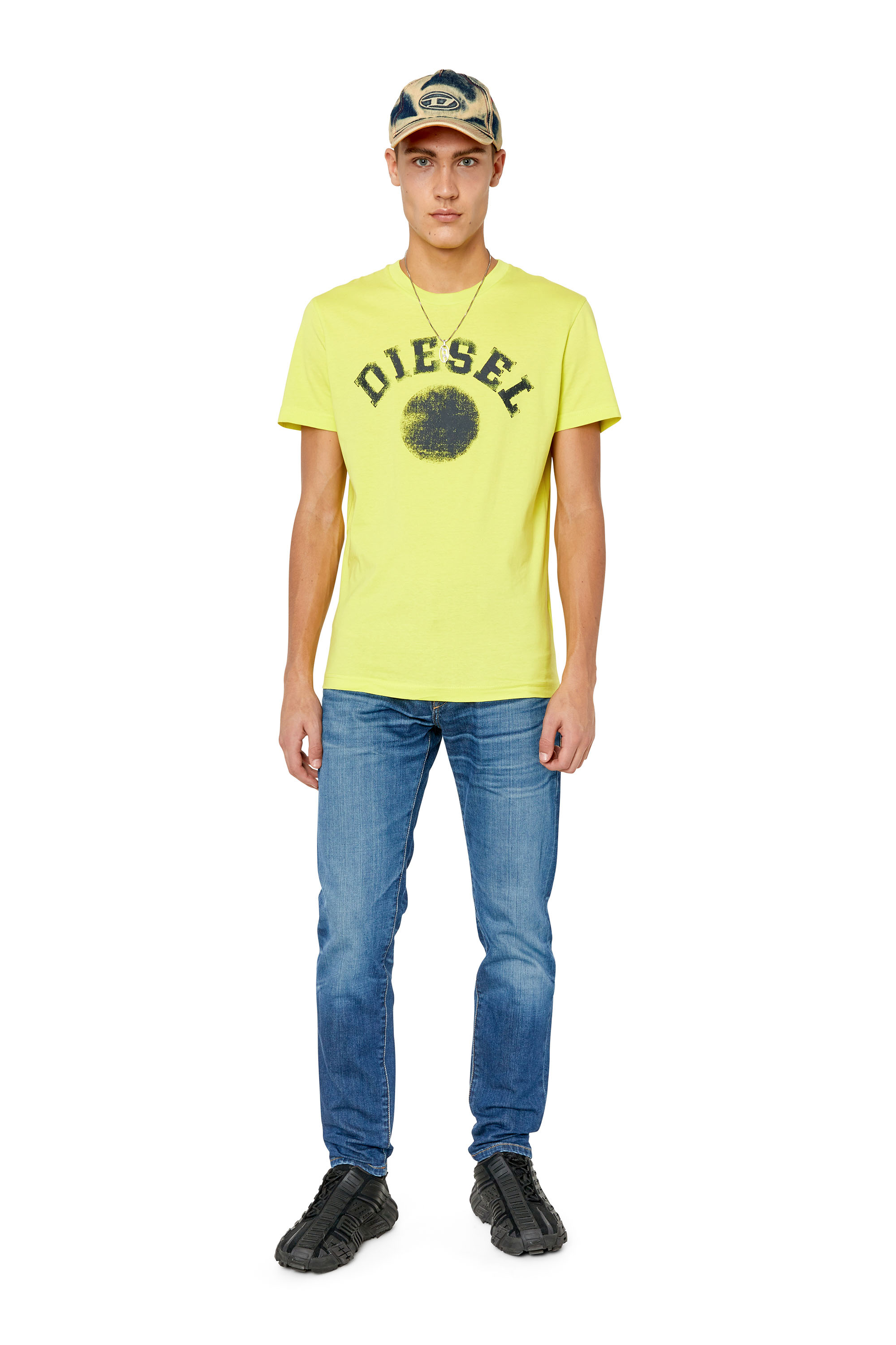 Diesel - 2019 D-Strukt 0NFAN Slim Jeans, Light Blue - Image 5