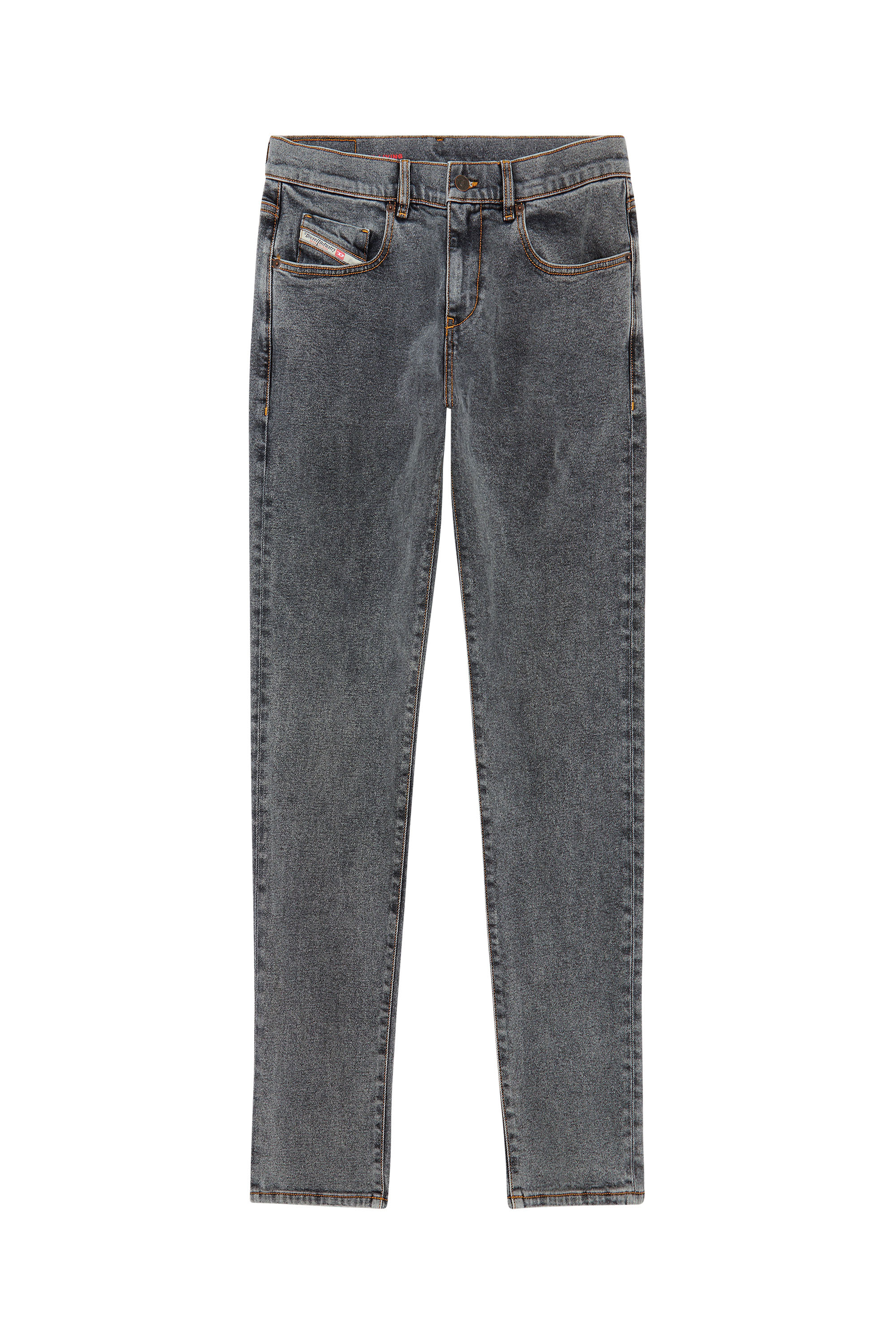 Diesel - 2019 D-Strukt 09D78 Slim Jeans, Black/Dark grey - Image 6