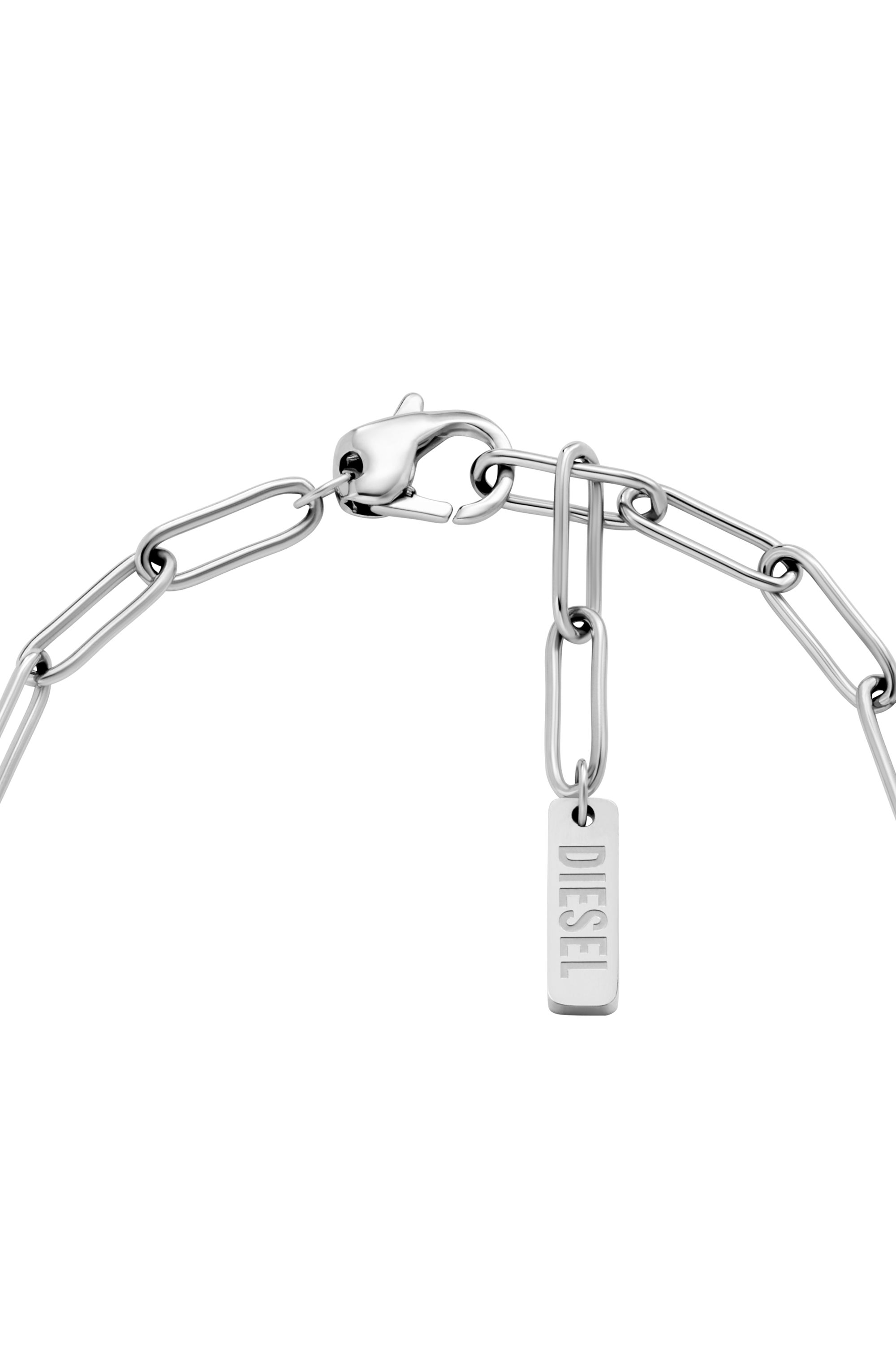 Diesel - DX1604040, Unisex's Stainless Steel Charm Bracelet in Silver - 2