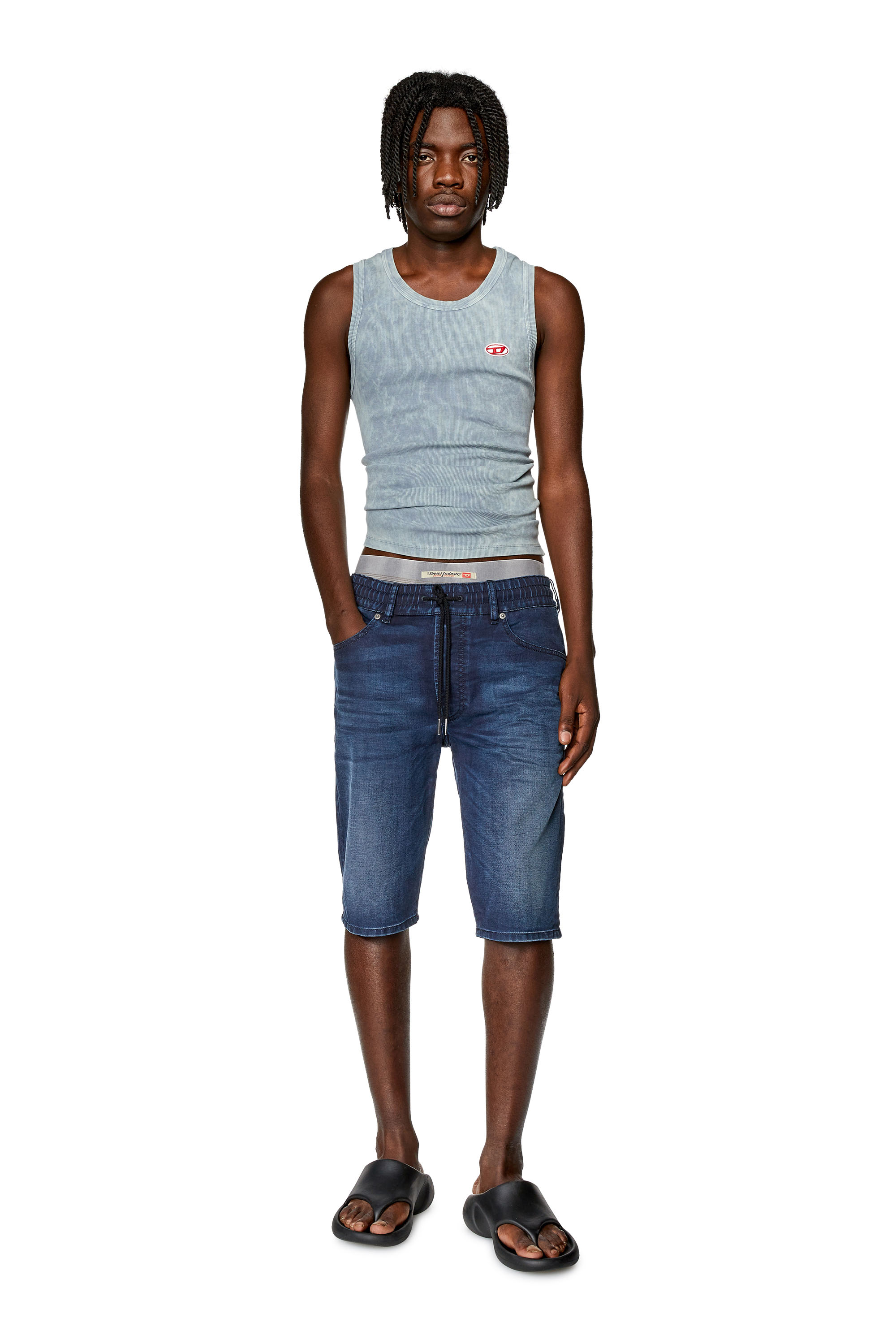 Diesel - D-KROOLEY-SHORT JOGG, Dark Blue - Image 2