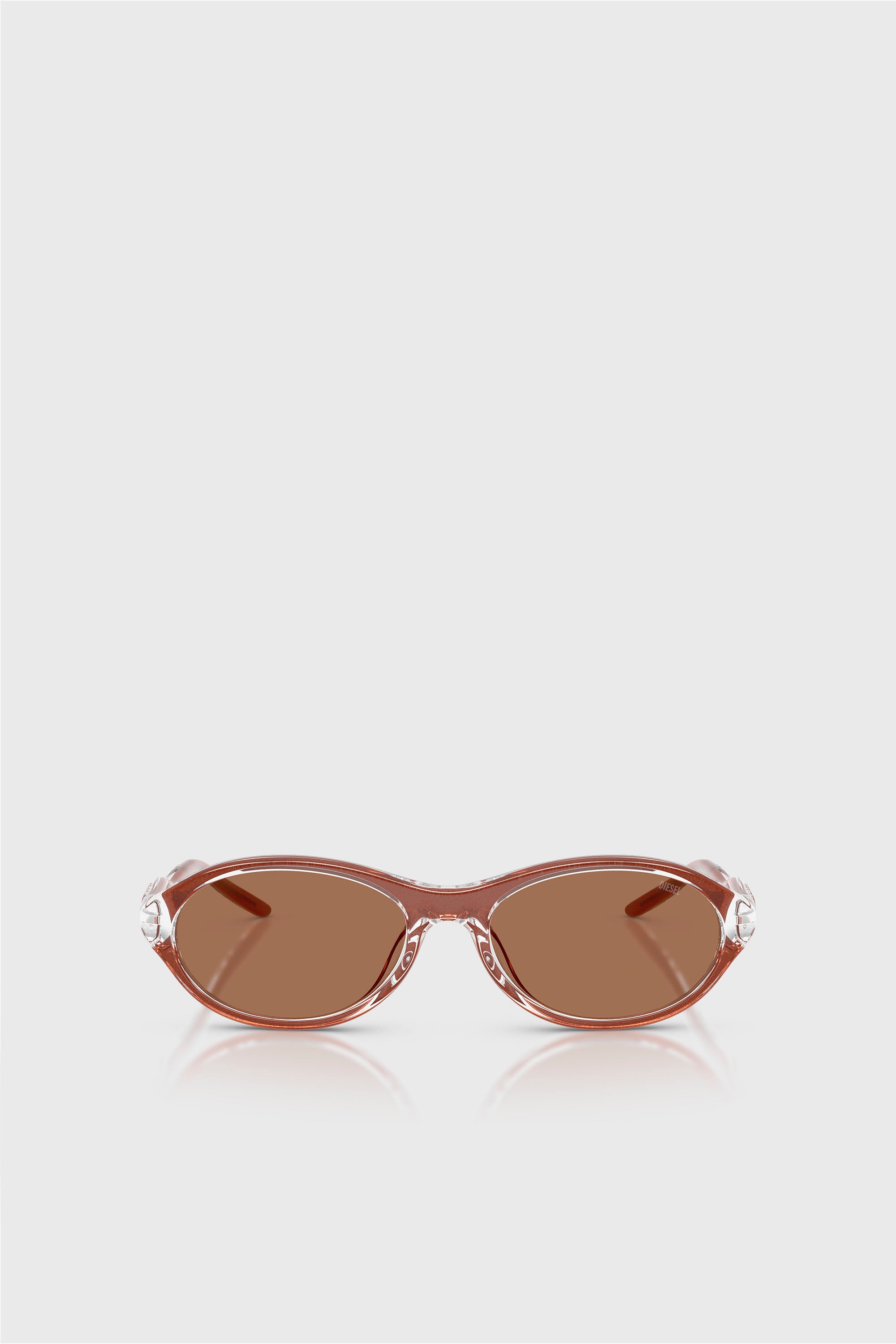 Diesel - 0DL3024U, Unisex's Oval Sunglasses in Brown - 1