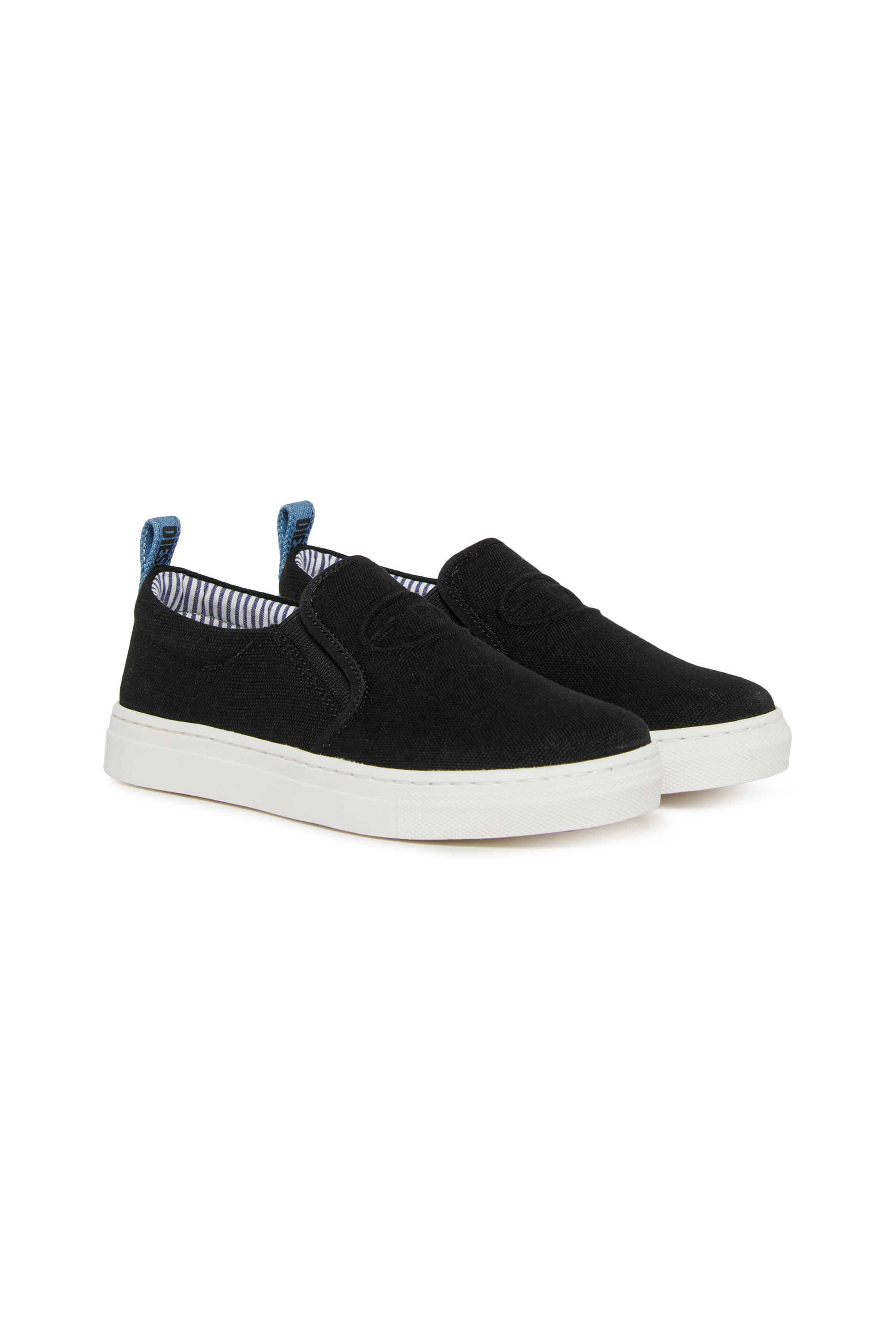 Diesel - S-SLIPGAB, Unisex's S-SLIPGAB-Slip-on sneakers in cotton in Black - 2