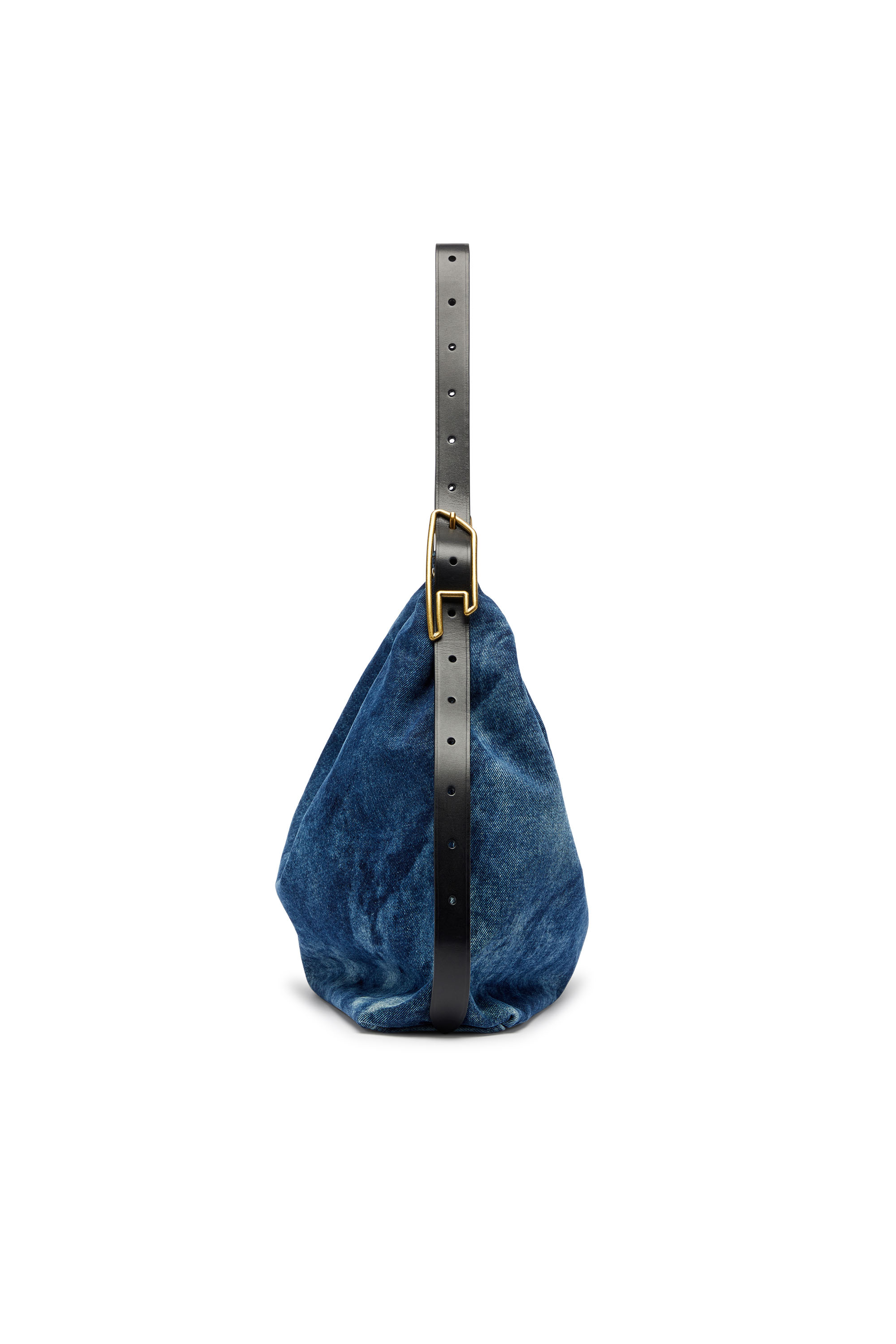 Diesel - D-LINE HOBO, Woman's D-Line-Denim hobo bag in Medium blue - 5