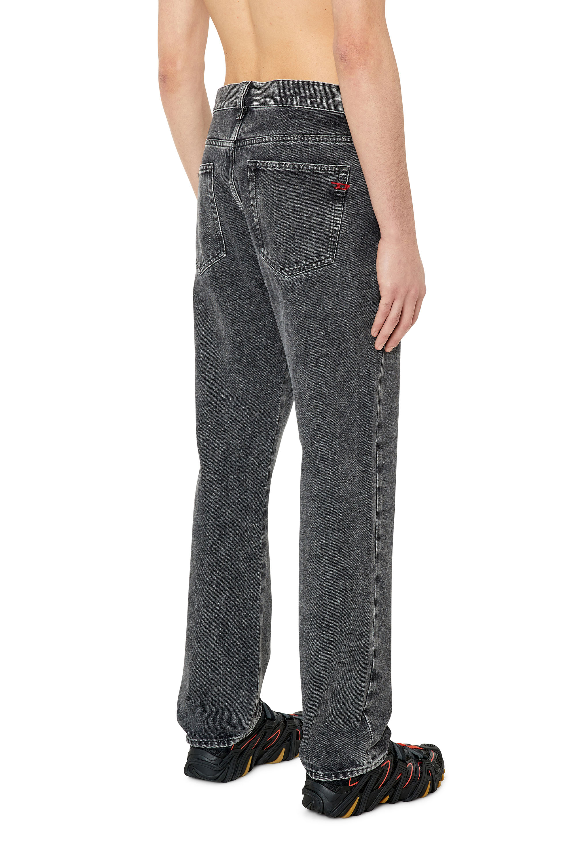 Diesel - 2020 D-Viker 007N4 Straight Jeans, Black/Dark grey - Image 2