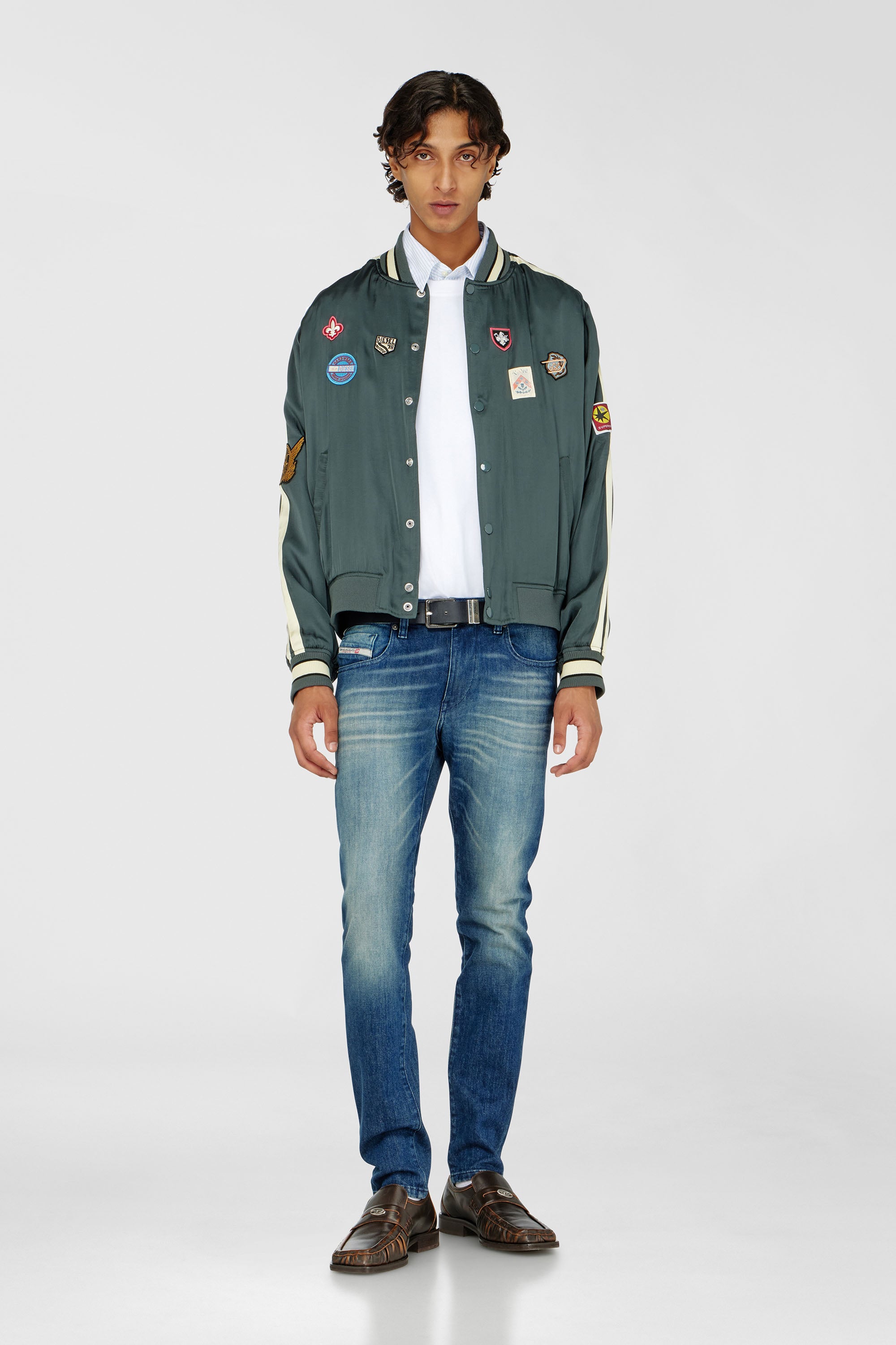 Diesel - Man's Slim Jeans 2019 D-Strukt 0KBBR, Dark Blue - 2
