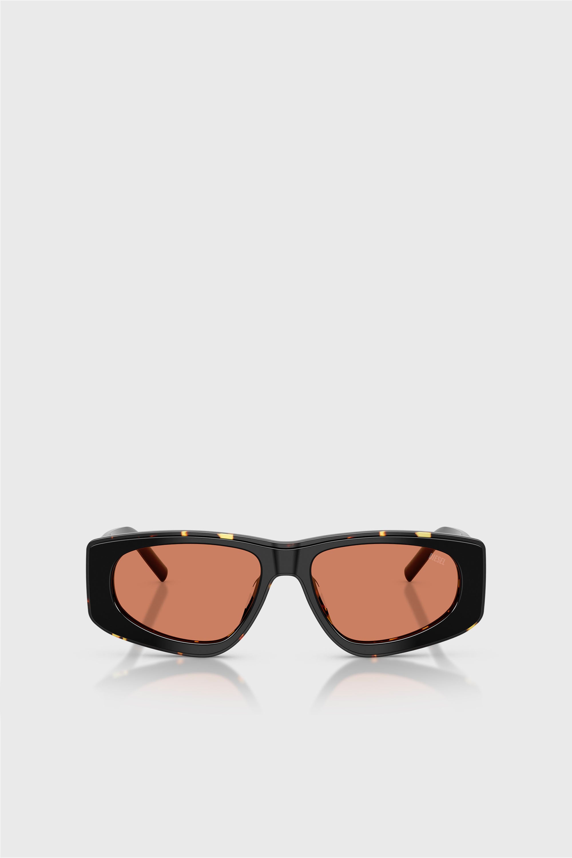Diesel - 0DL2021U, Unisex's Geometric Sunglasses in Black/Brown - 1