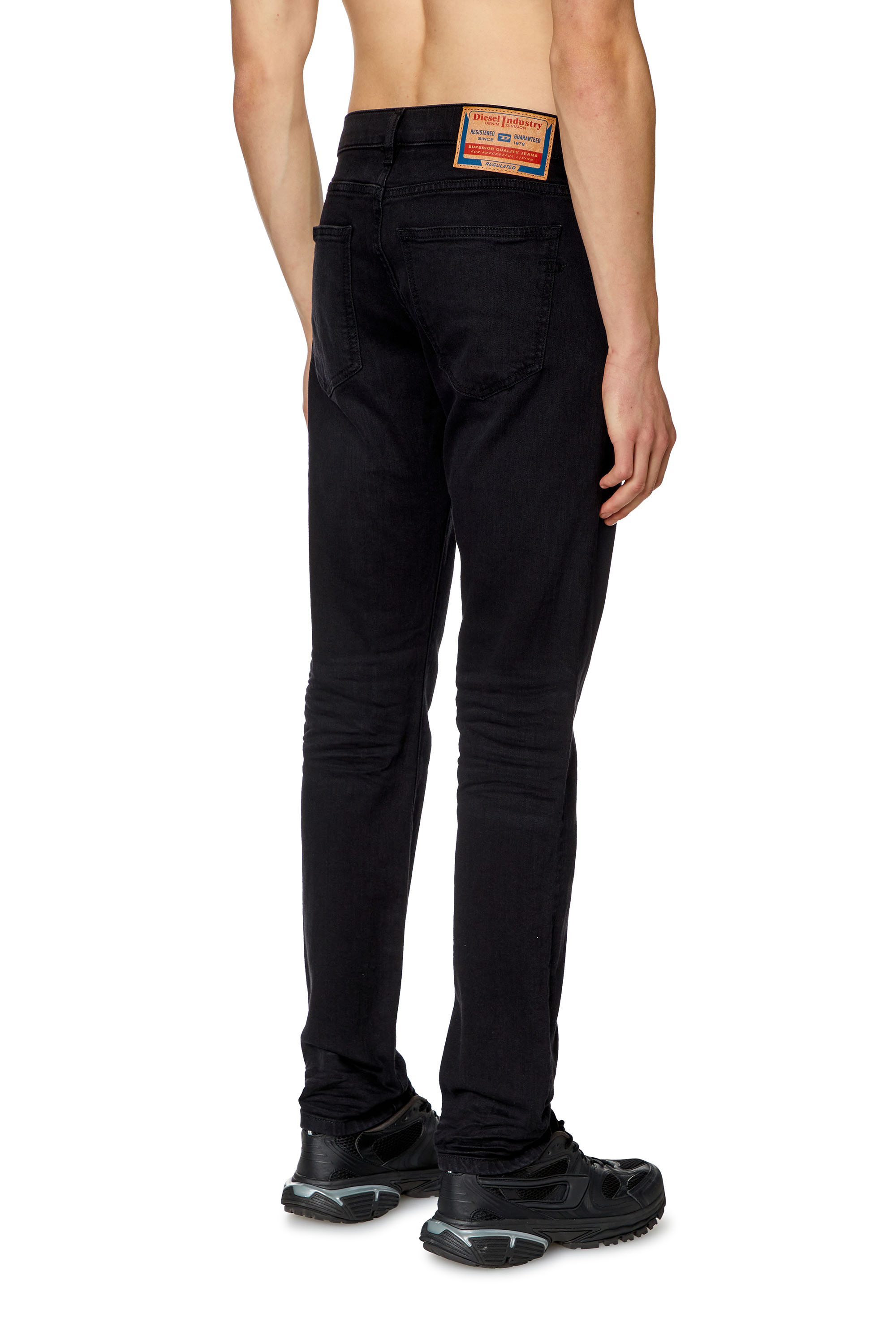 Diesel - Man's Slim Jeans 2019 D-Strukt 0KIAJ, Black/Dark grey - 2