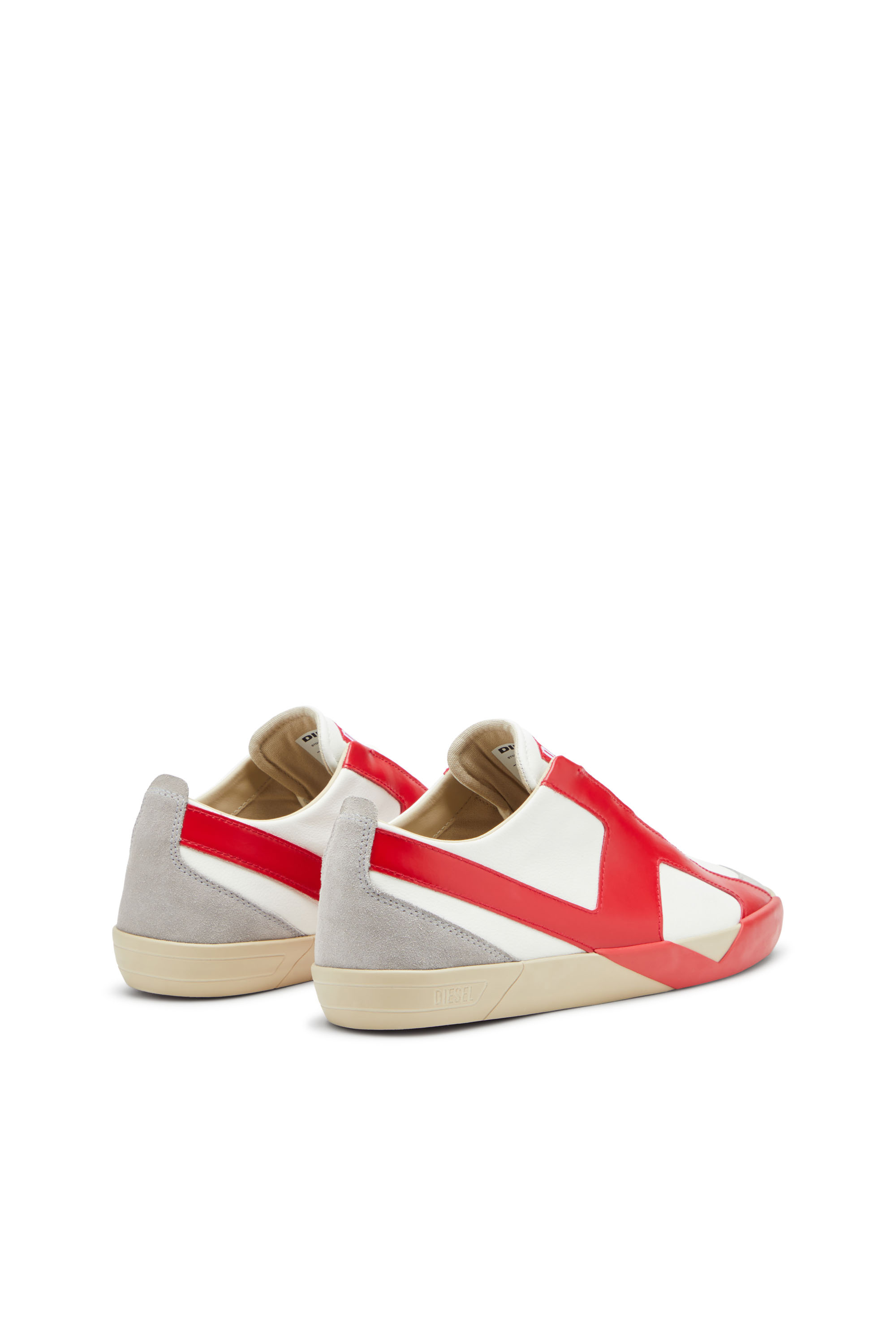 Diesel - S-SLANTE-D LOW, Man's S-Slante-D-Sneakers in suede and leather with D logo in null - 3