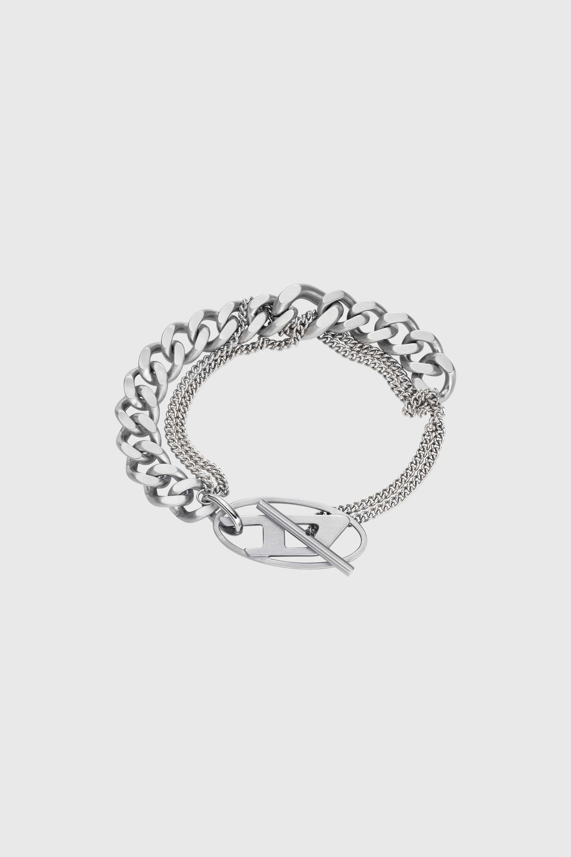 Diesel - DX1550040 JEWEL, Unisex's Stainless Steel Chain Bracelet in Silver - 1