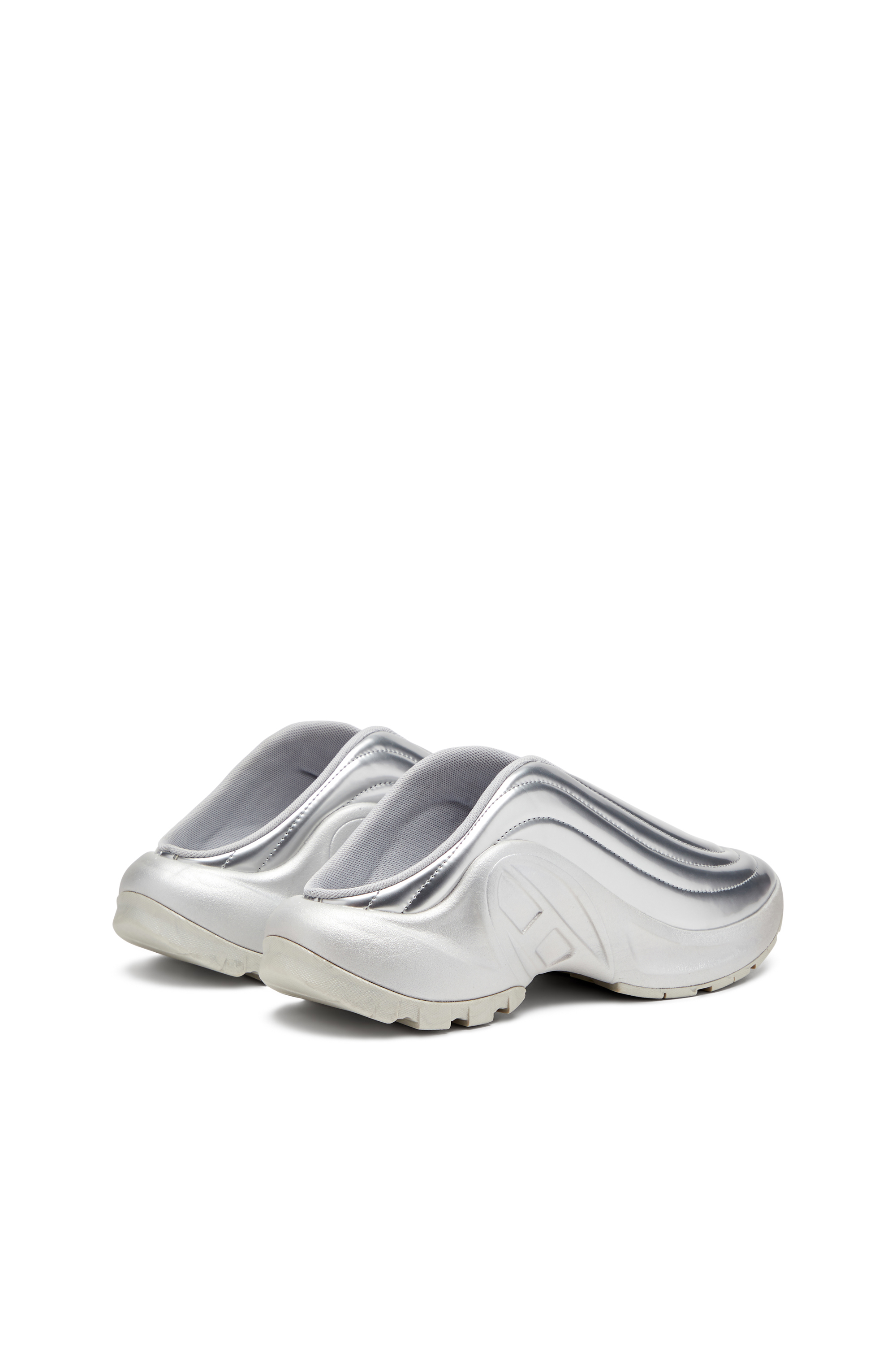 Diesel - S-D-RUNNER MULE X, Unisex's S-D-Runner-Metallic mules in Silver - 3