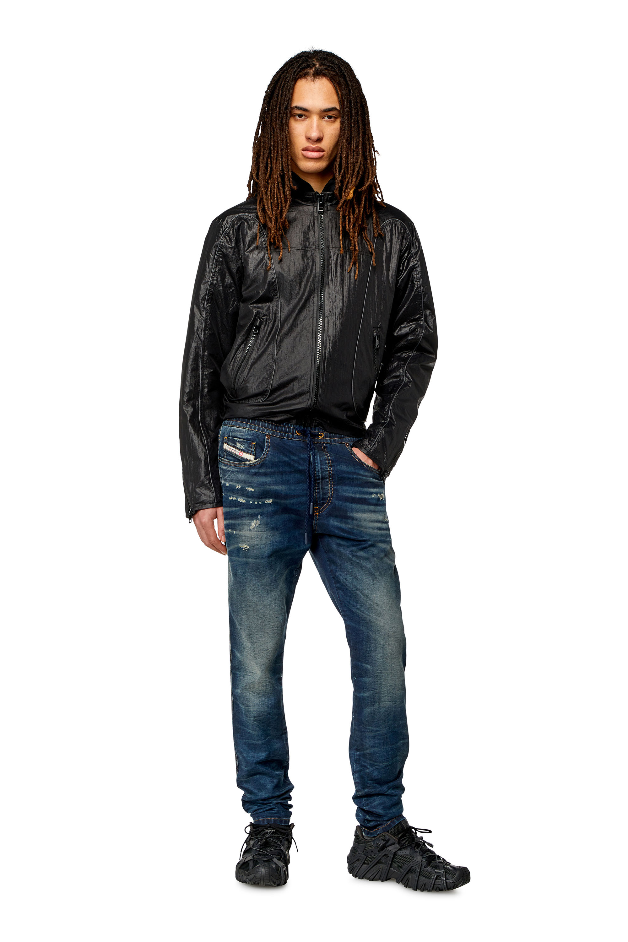 Diesel - Slim 2060 D-Strukt Joggjeans® 068JD, Dark Blue - Image 4