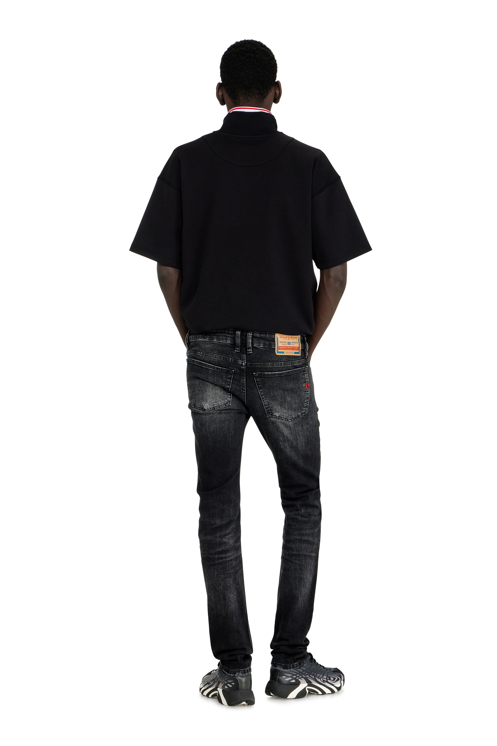 1979 SLEENKER Man: Skinny Jeans low waist | Black/Dark grey | Diesel