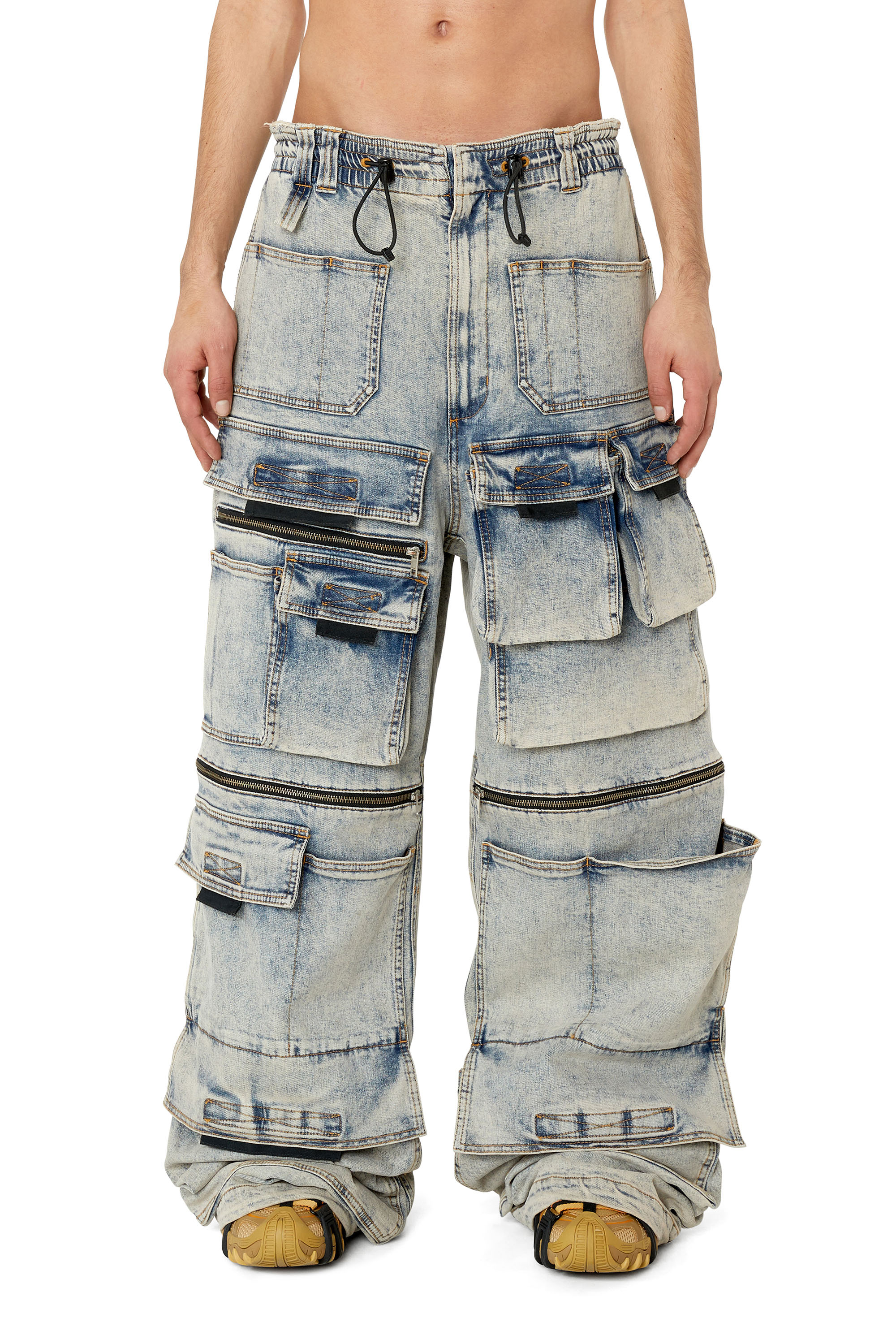 Diesel - D-Onlypockets 09F12 Straight Jeans, Medium blue - Image 1