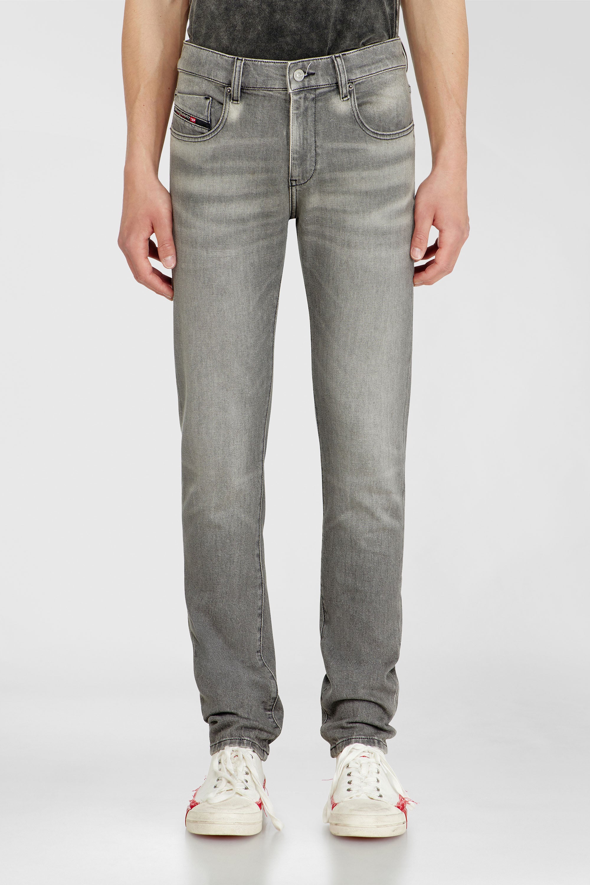 Diesel - Man's Slim Jeans 2019 D-Strukt 0KBBL, Light Grey - 1