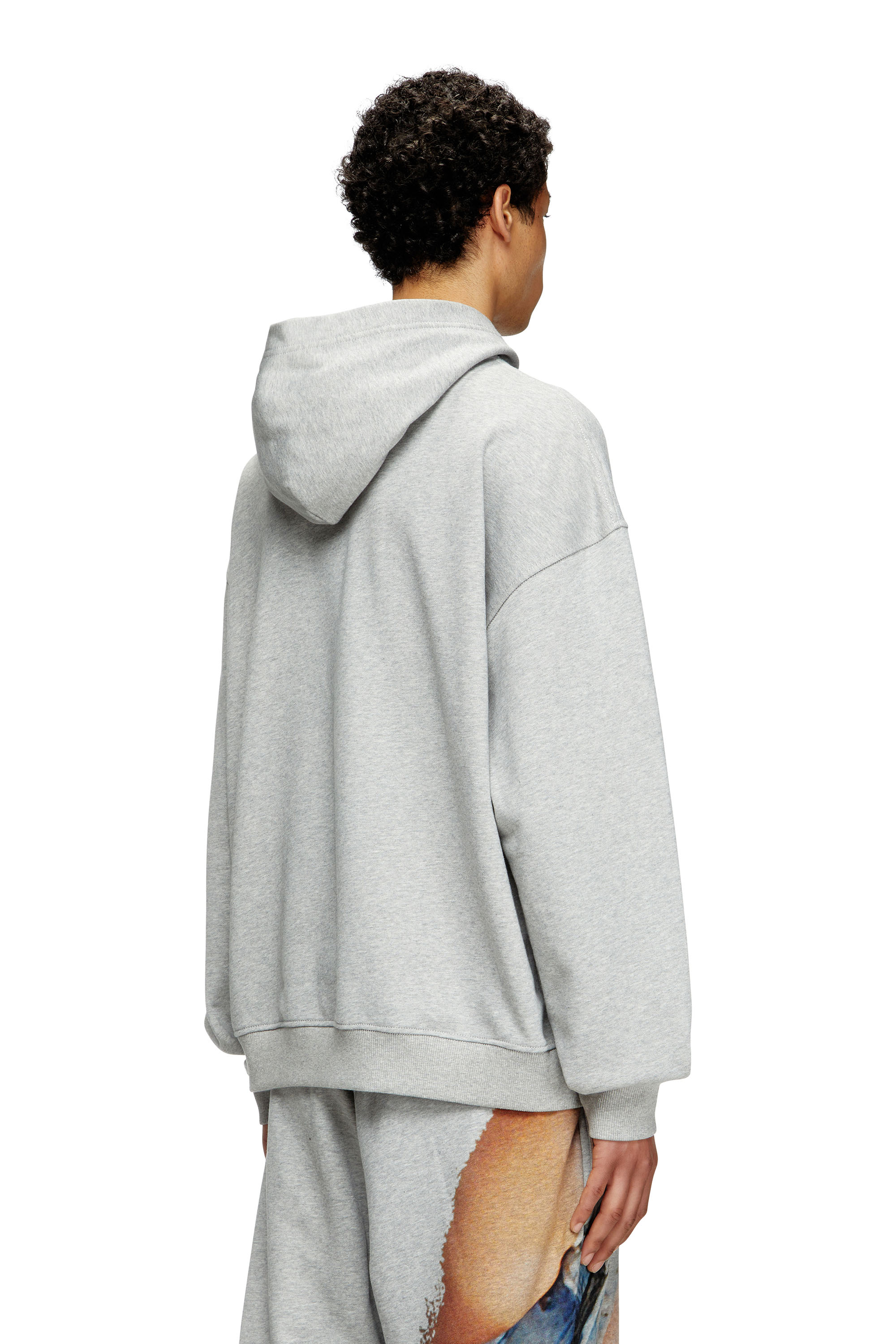 Diesel - PR-S-BOXT-HOOD-TOM25, Unisex's Hoodie with graphic print in Grey - 4